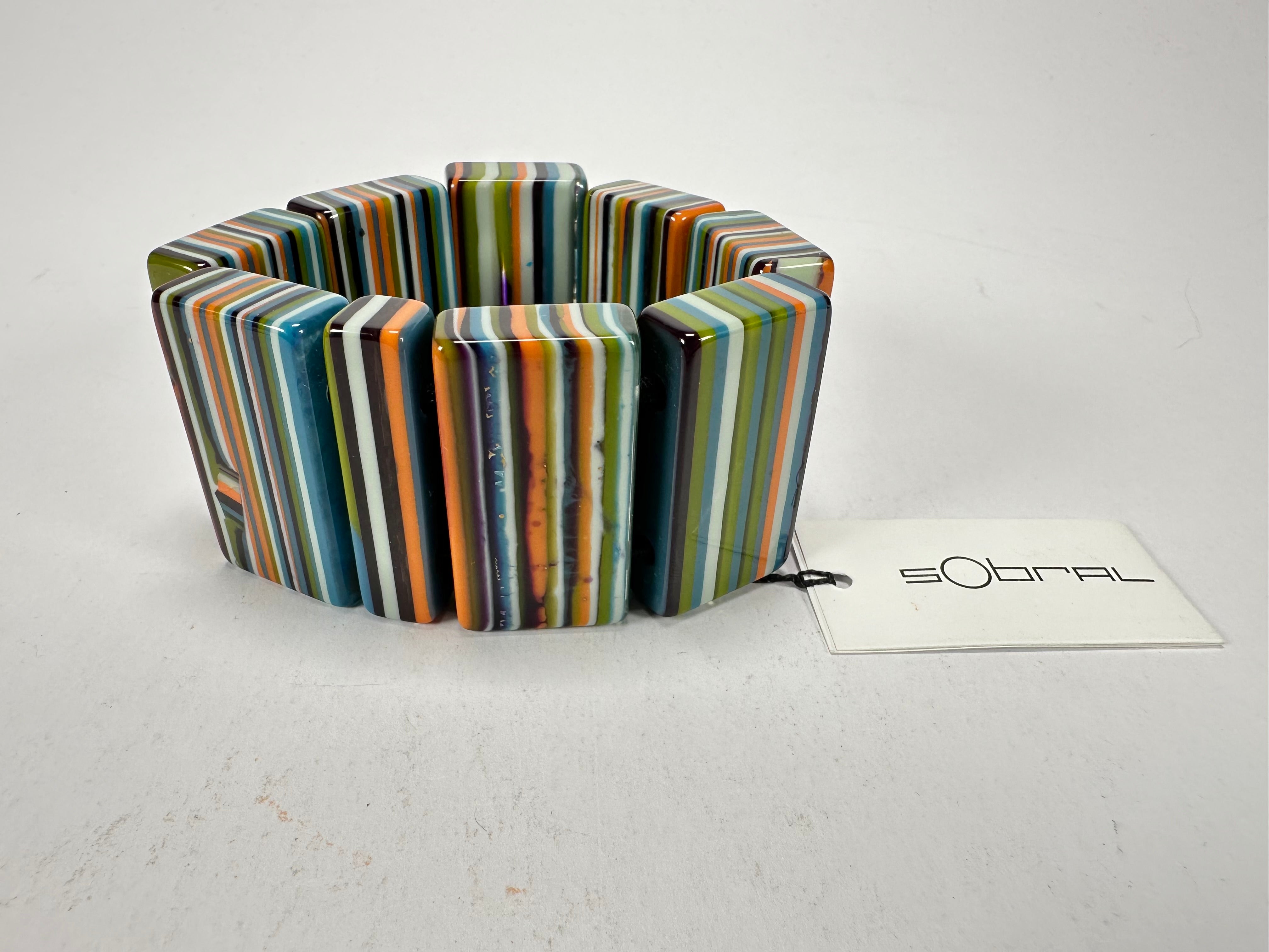 Sobral - Pop Art "8 pçs 1/2" Elasticated Resin Bracelet ( 000376 )