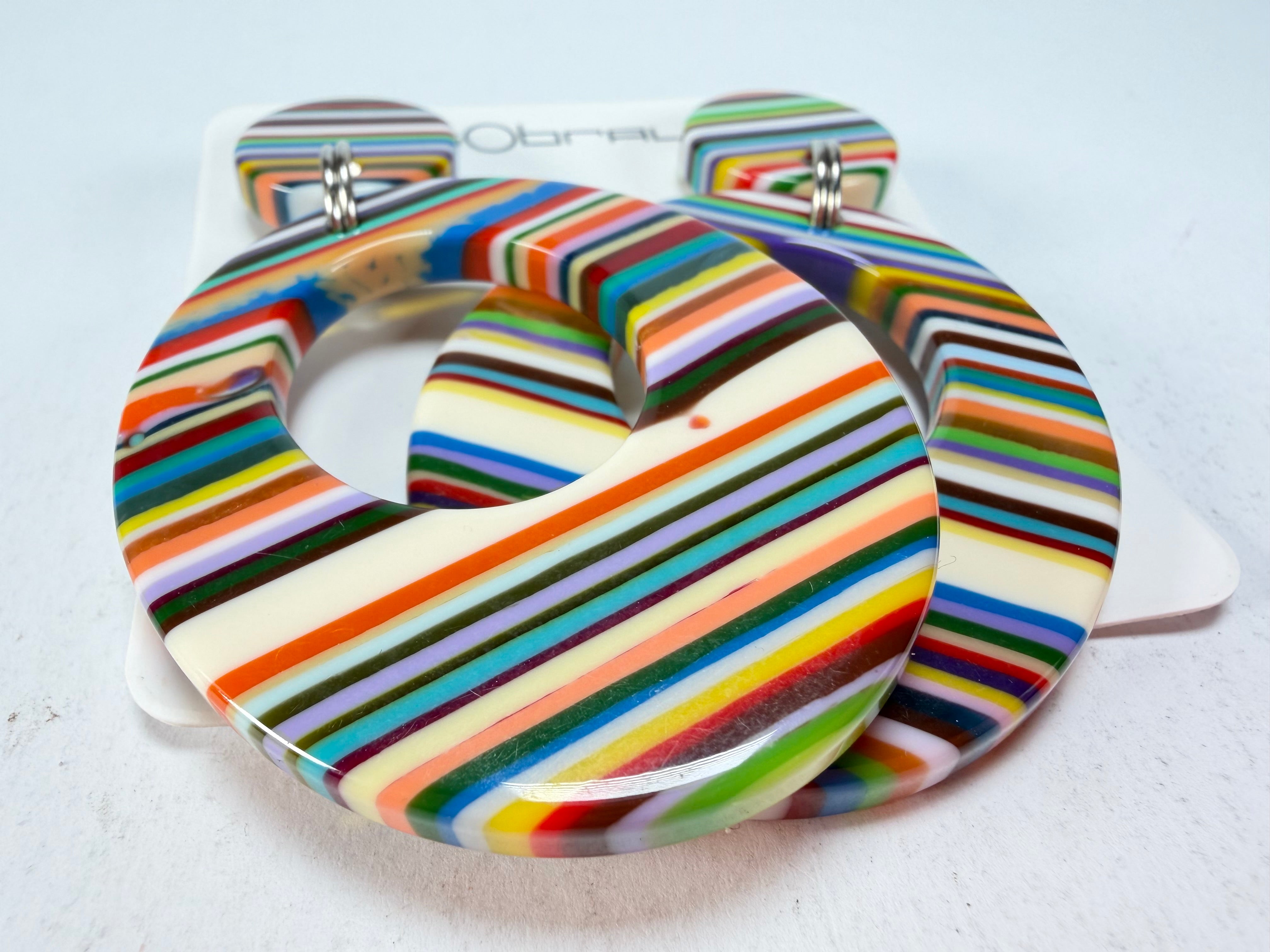 Sobral - Pop Art "Gizelle" Resin Earrings ( 000121 )