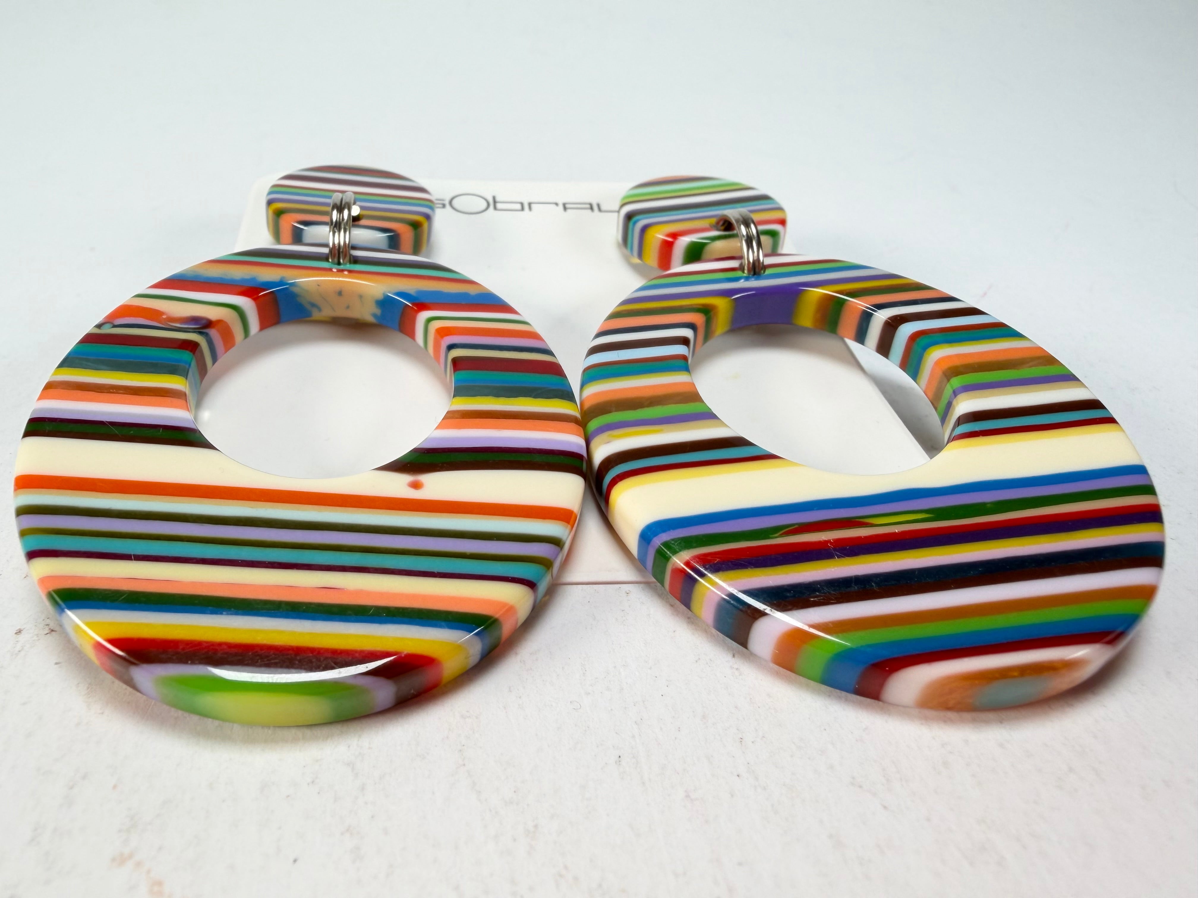 Sobral - Pop Art "Gizelle" Resin Earrings ( 000121 )