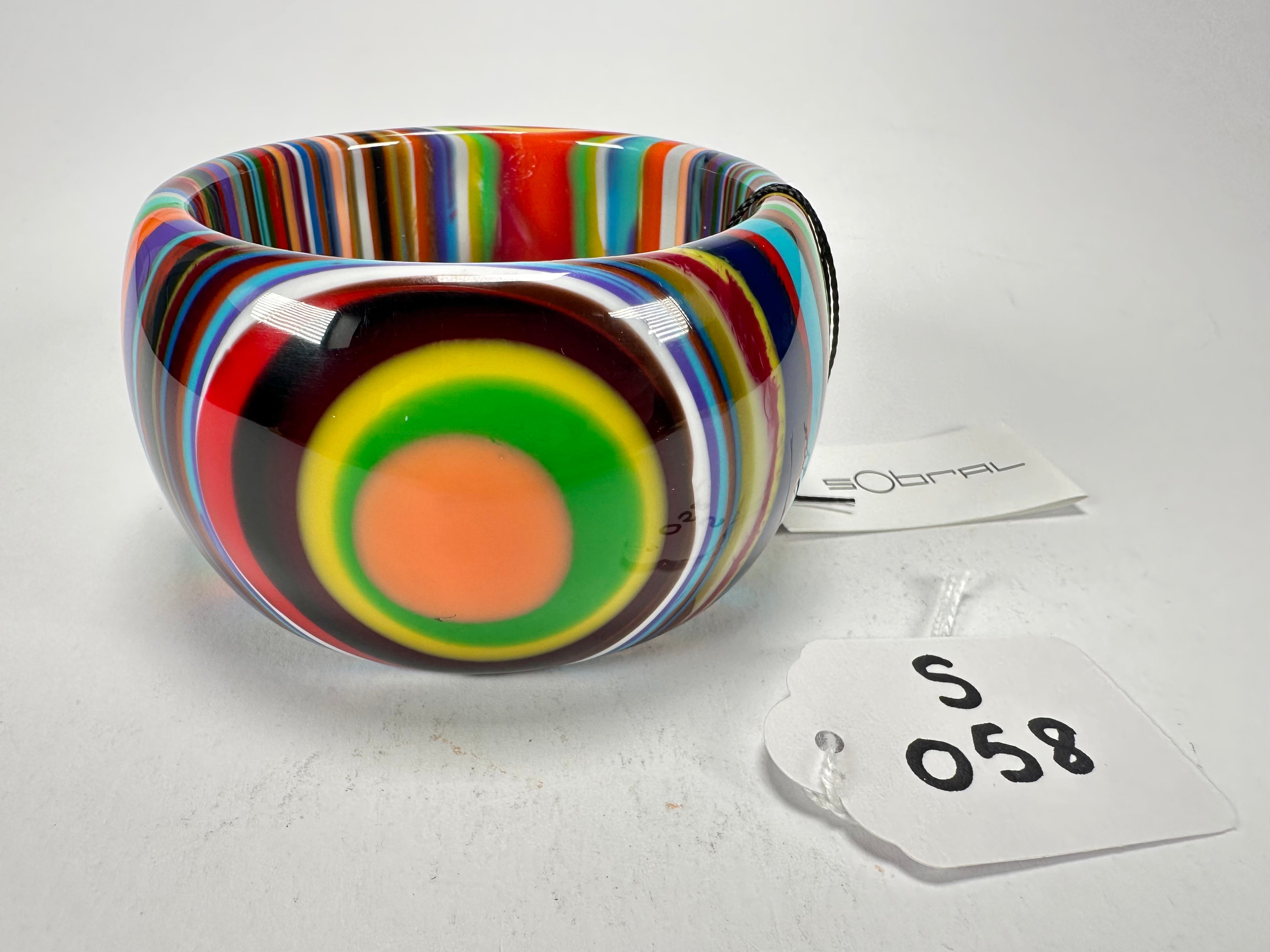 Sobral - Pop Art "PB 50" Solid Resin Bangle ( 000932 )