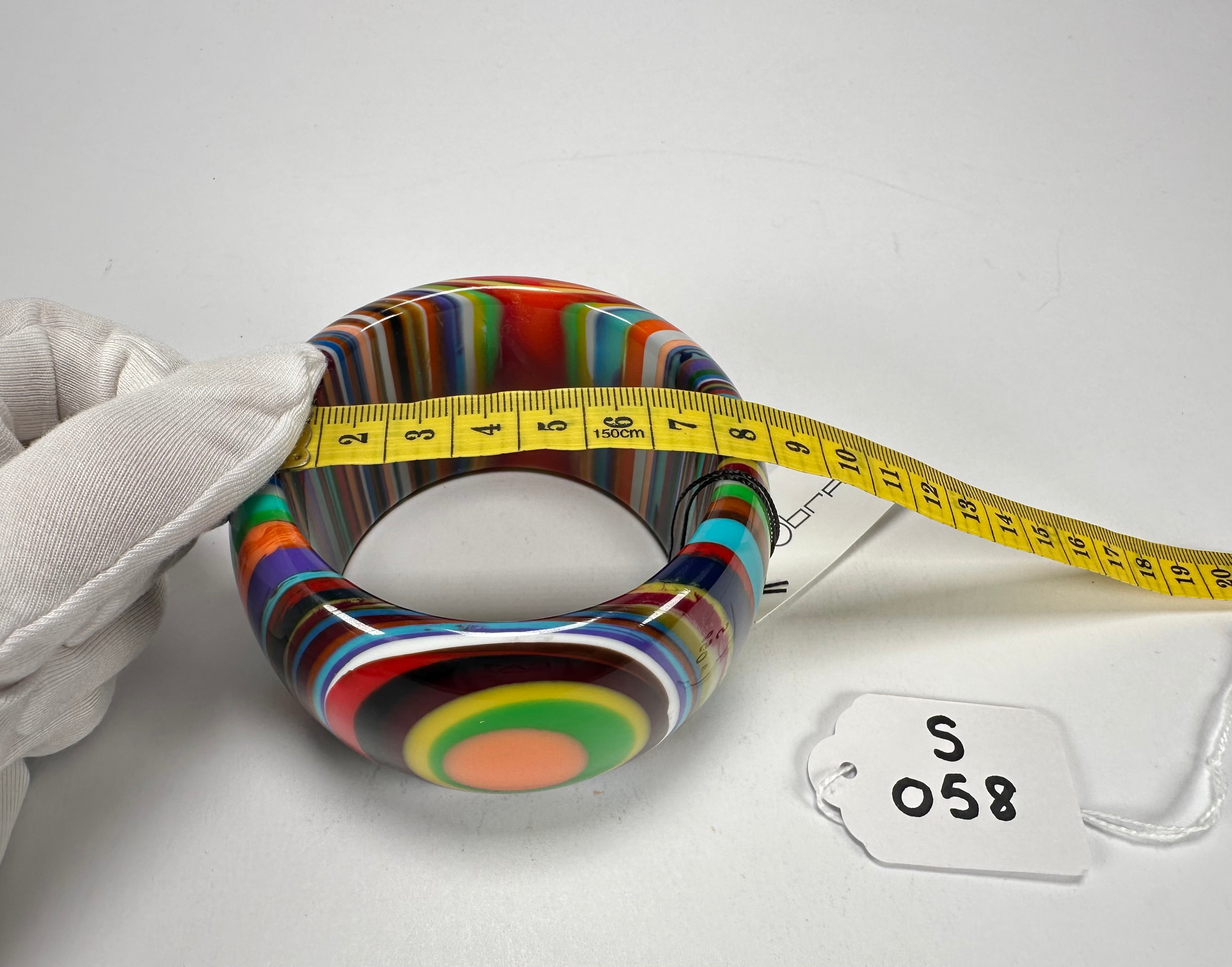 Sobral - Pop Art "PB 50" Solid Resin Bangle ( 000932 )