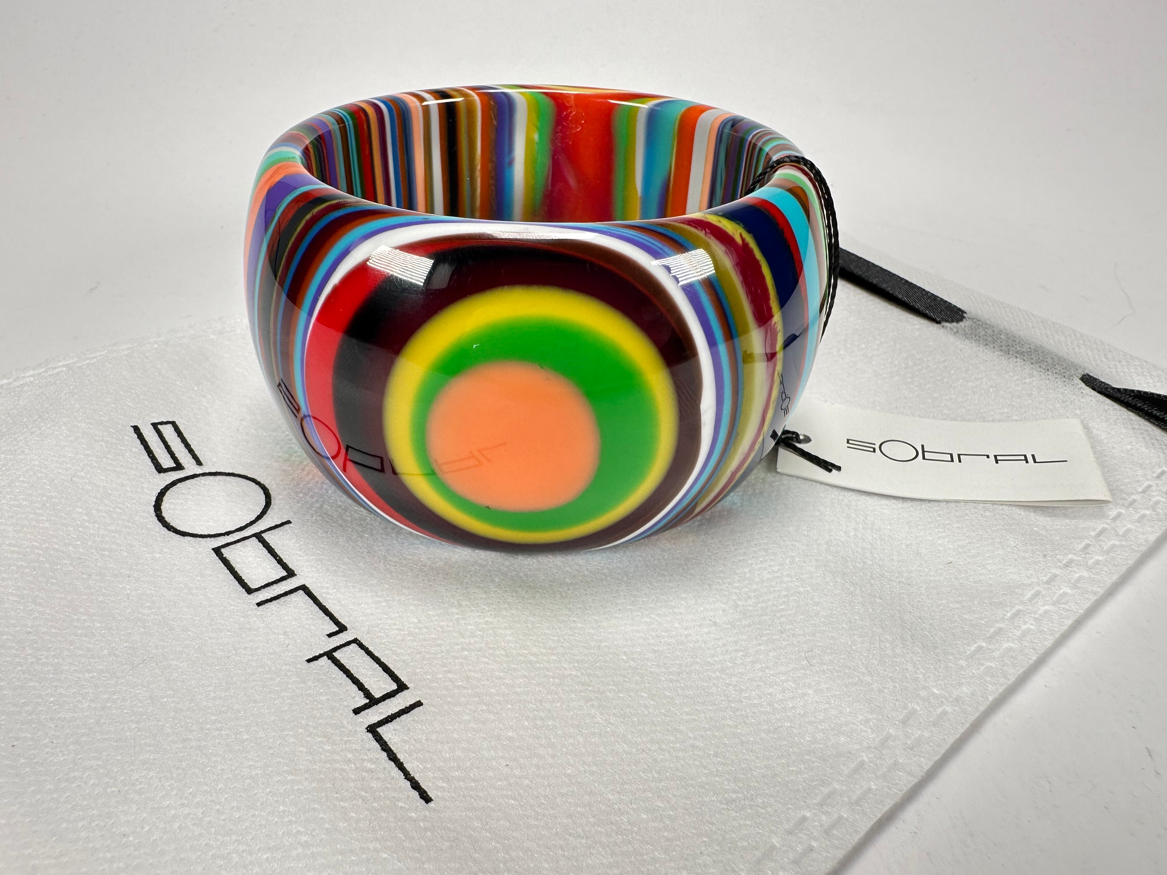 Sobral - Pop Art "PB 50" Solid Resin Bangle ( 000932 )