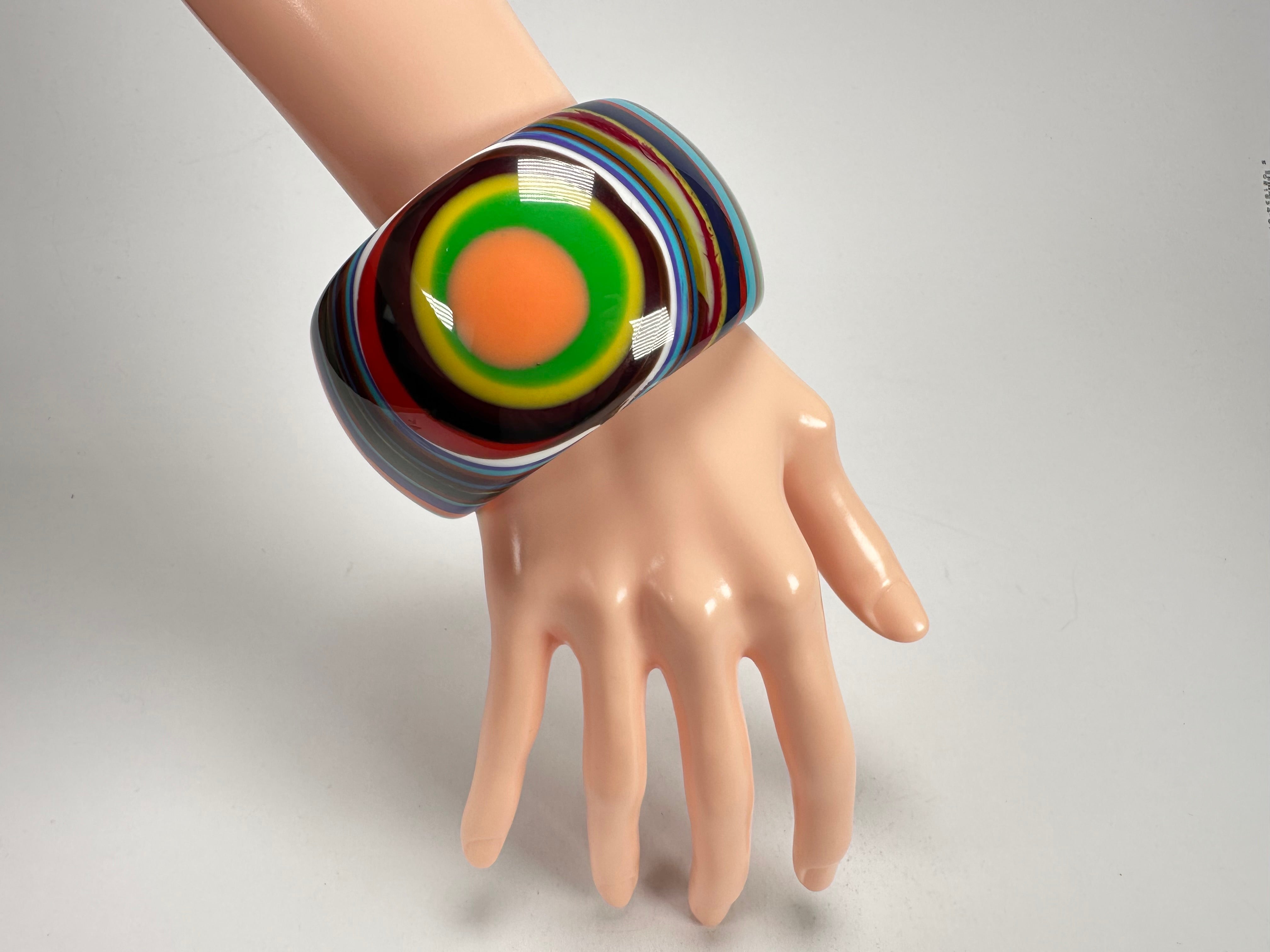Sobral - Pop Art "PB 50" Solid Resin Bangle ( 000932 )