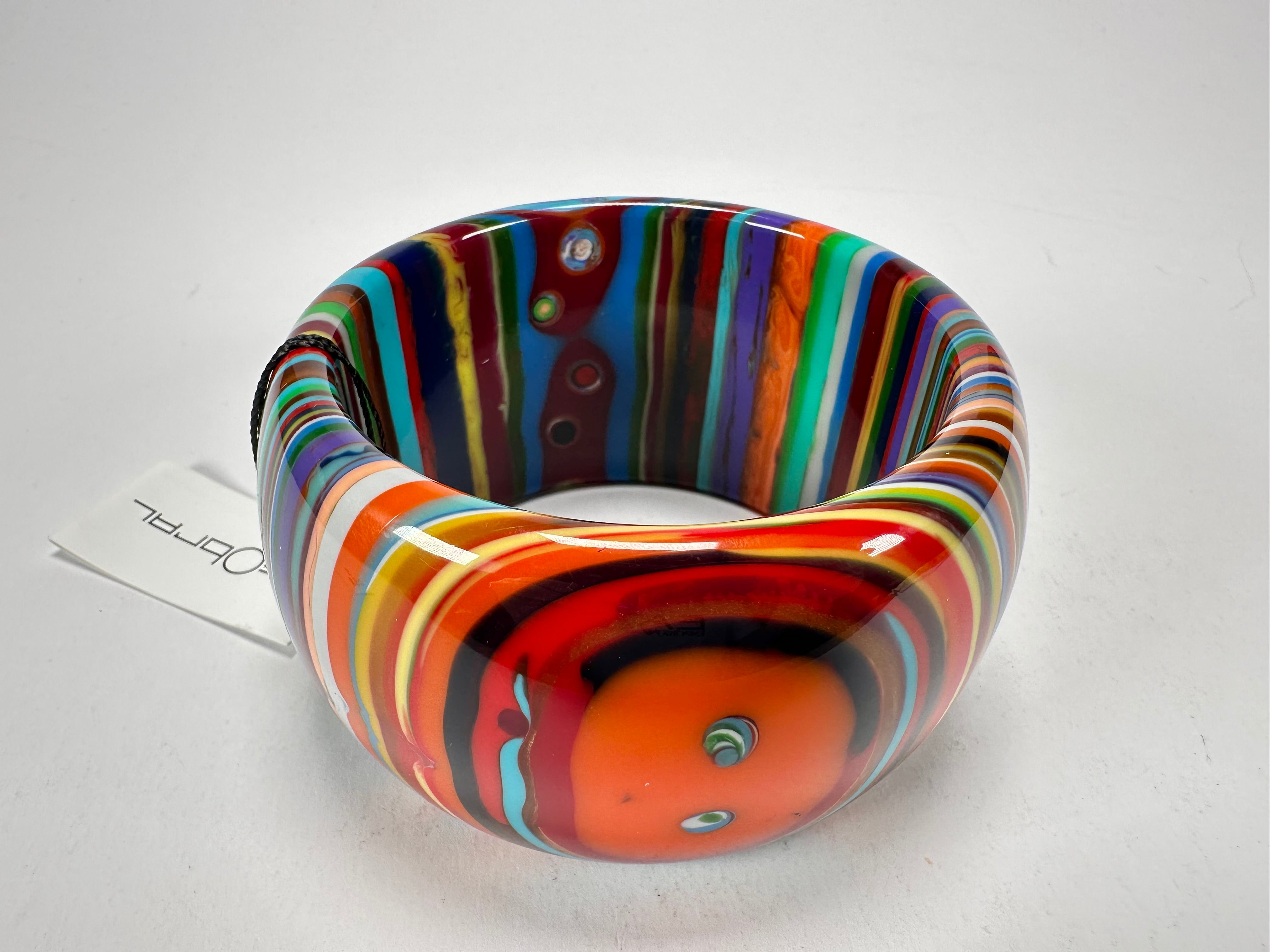 Sobral - Pop Art "PB 50" Solid Resin Bangle ( 000932 )