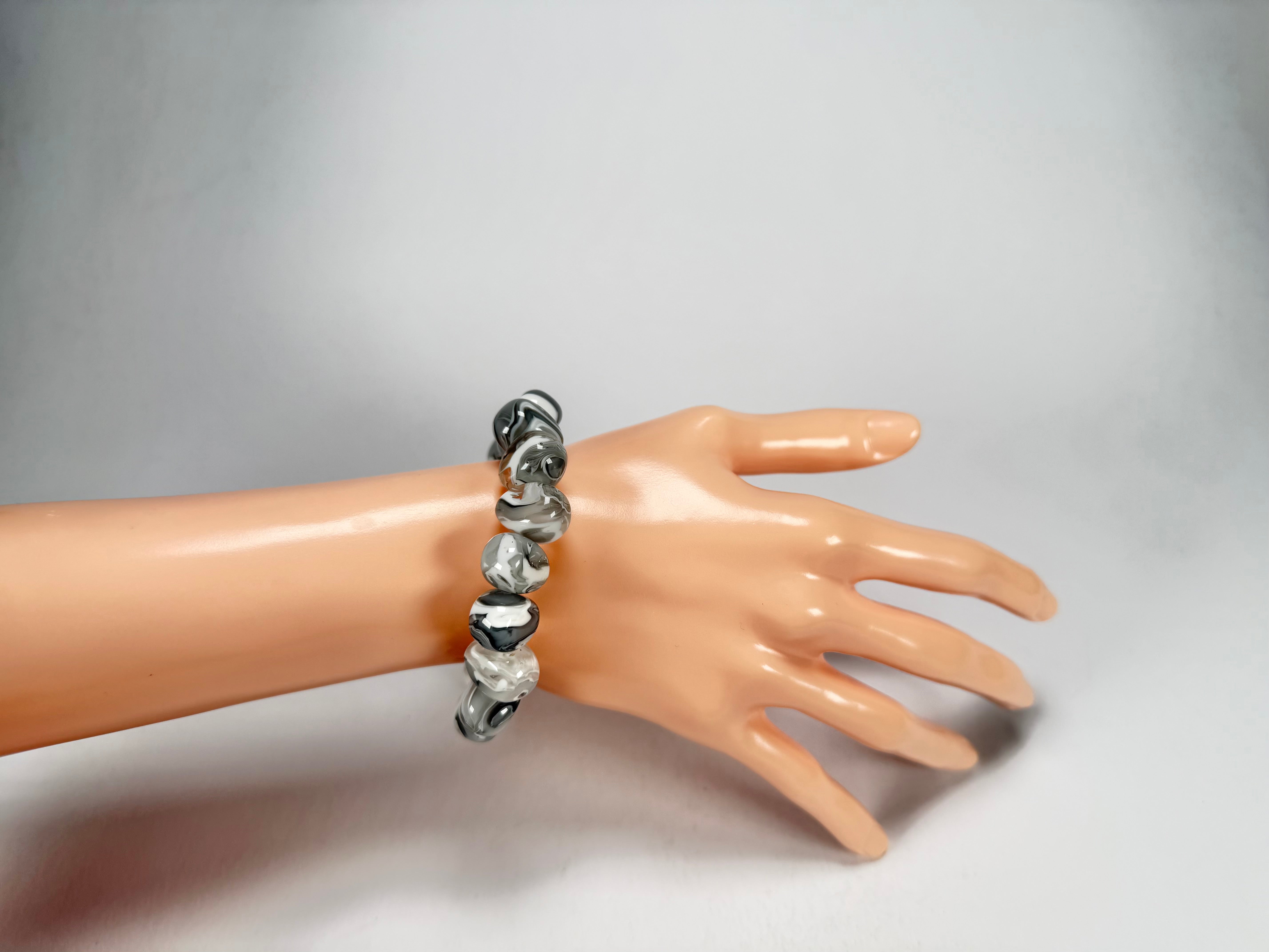 Sobral - Onda Gelo "Mini Pebbles" Studio Creation Elasticated Resin Bracelet ( 000000 )