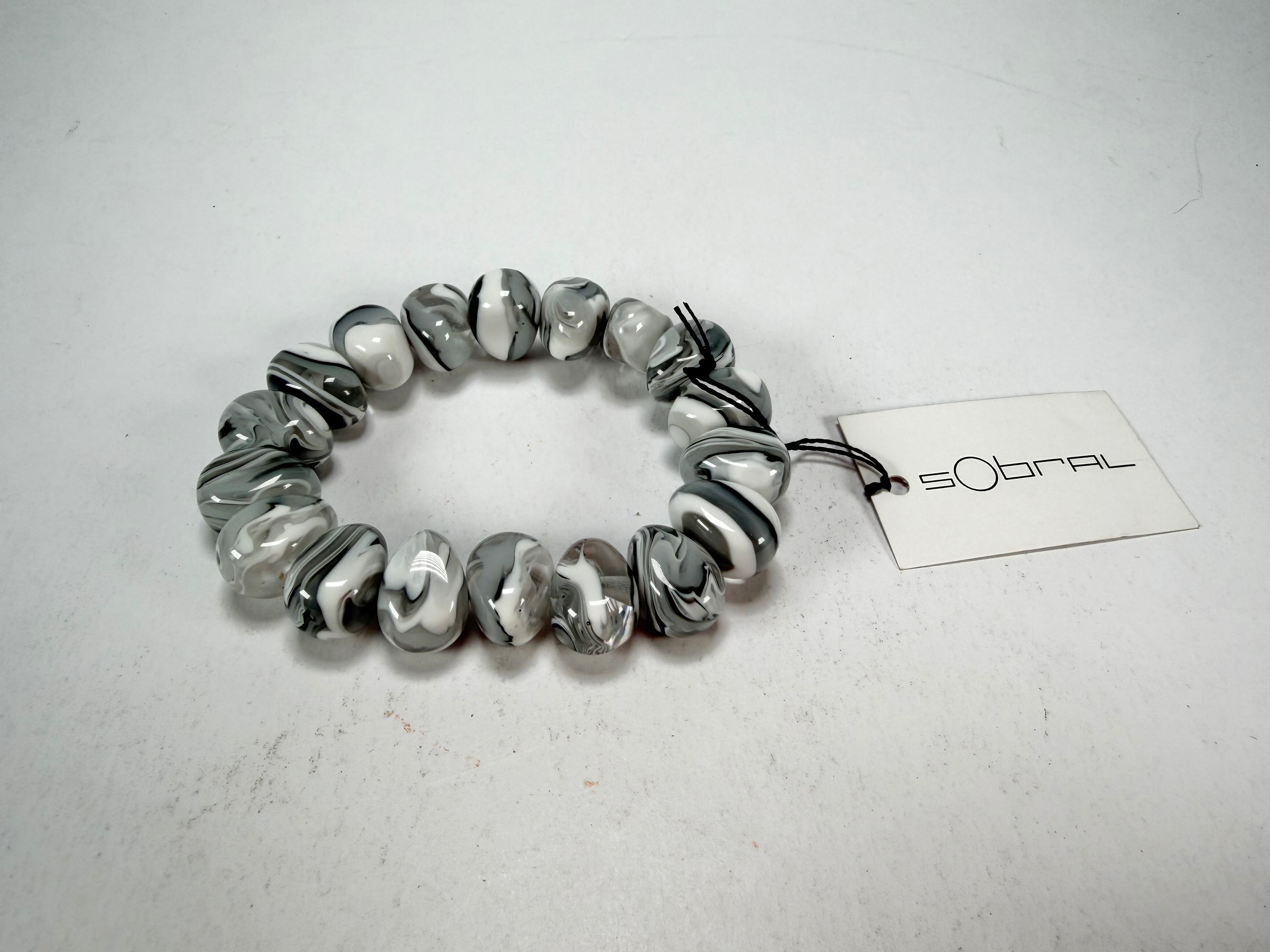 Sobral - Onda Gelo "Mini Pebbles" Studio Creation Elasticated Resin Bracelet ( 000000 )