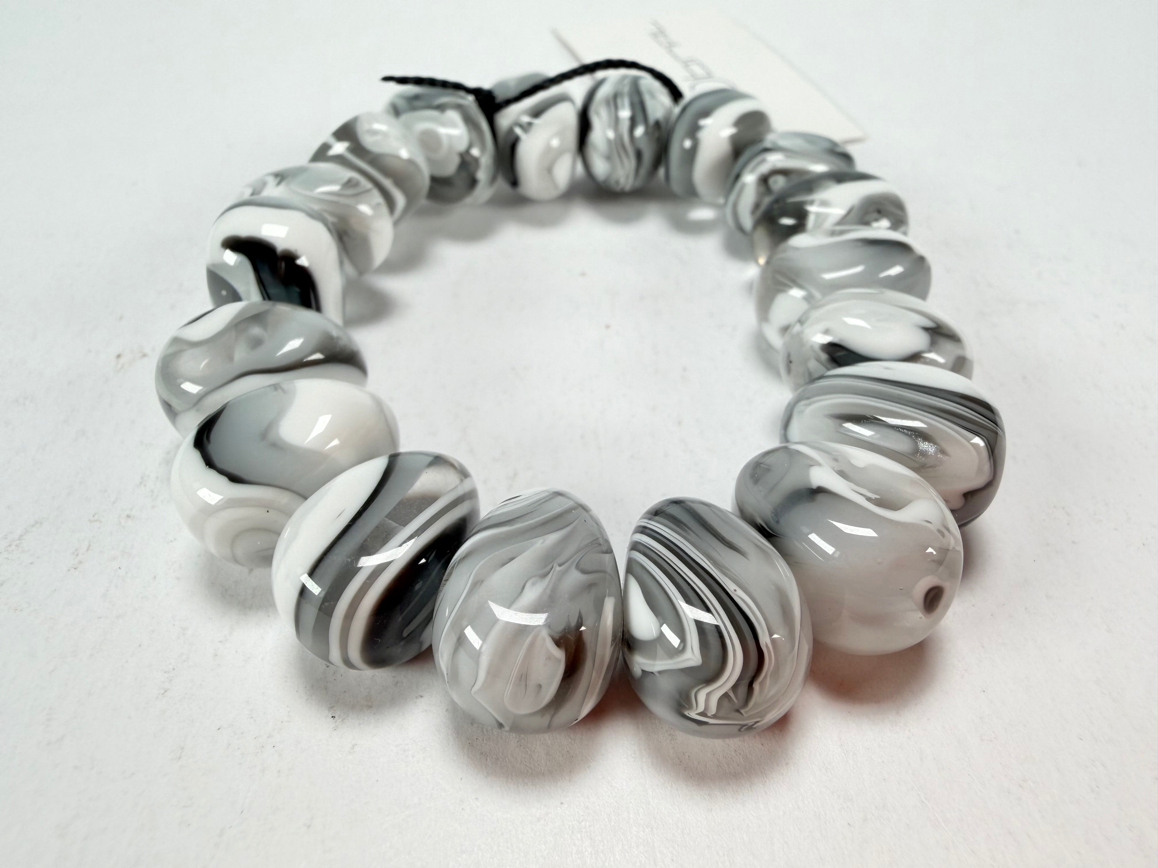 Sobral - Onda Gelo "Mini Pebbles" Studio Creation Elasticated Resin Bracelet ( 000000 )