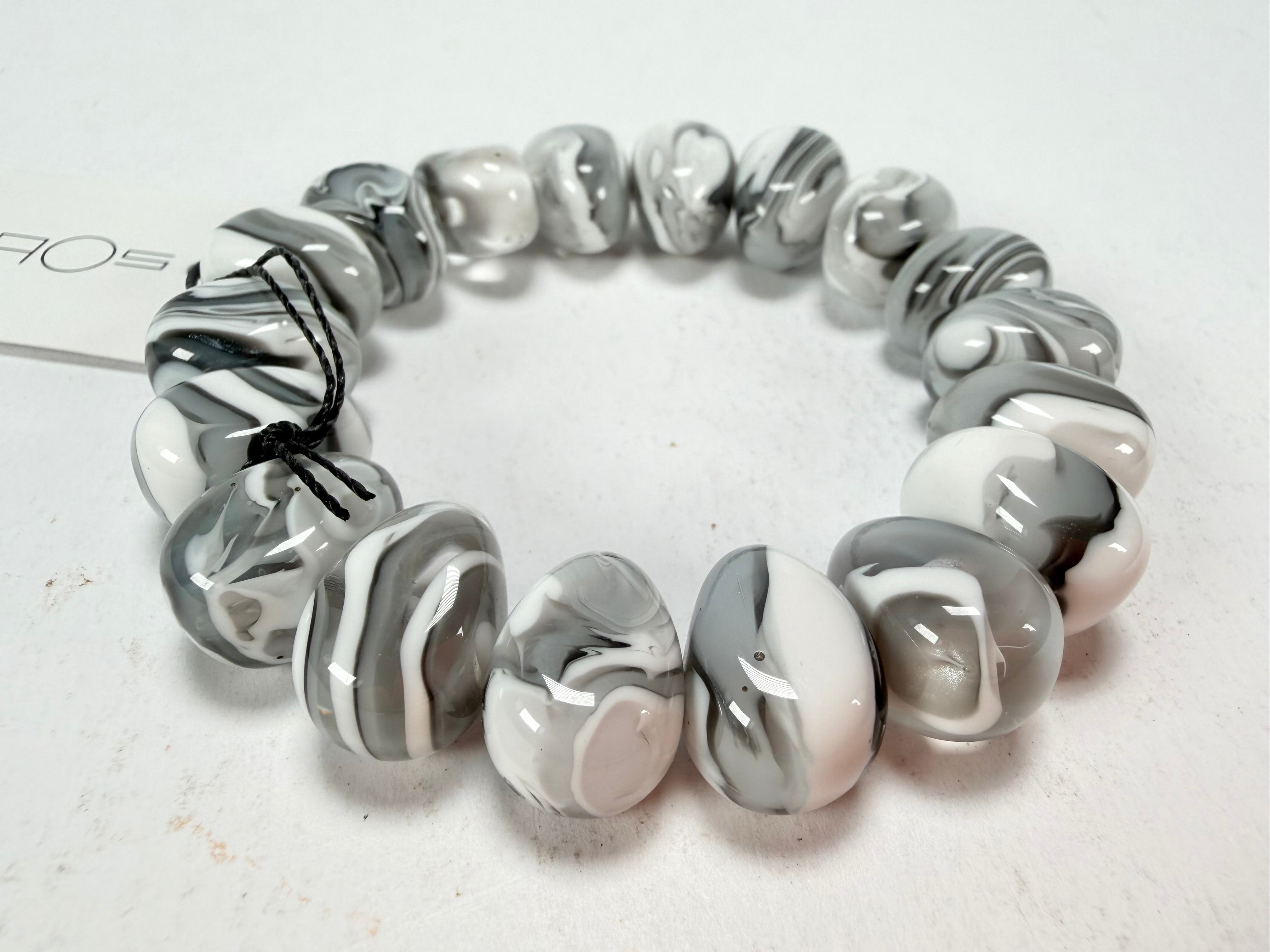 Sobral - Onda Gelo "Mini Pebbles" Studio Creation Elasticated Resin Bracelet ( 000000 )