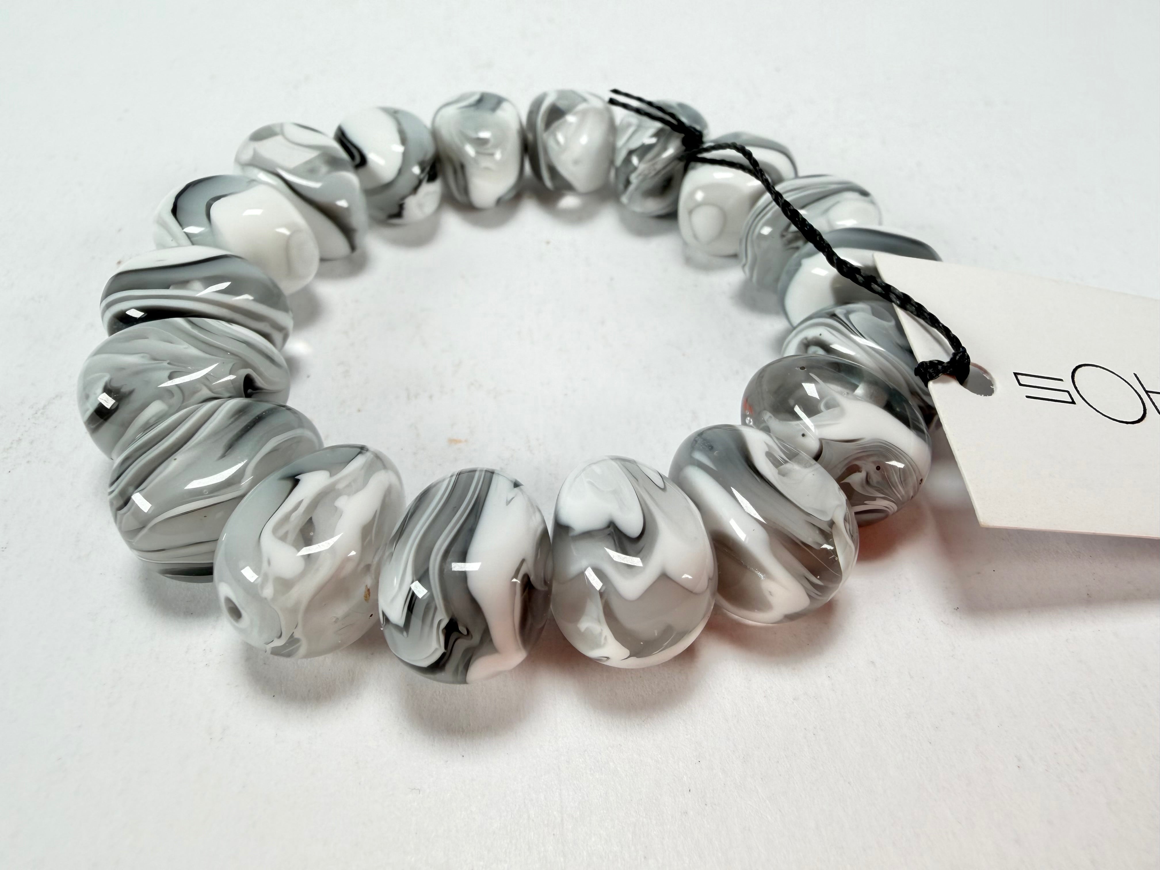 Sobral - Onda Gelo "Mini Pebbles" Studio Creation Elasticated Resin Bracelet ( 000000 )