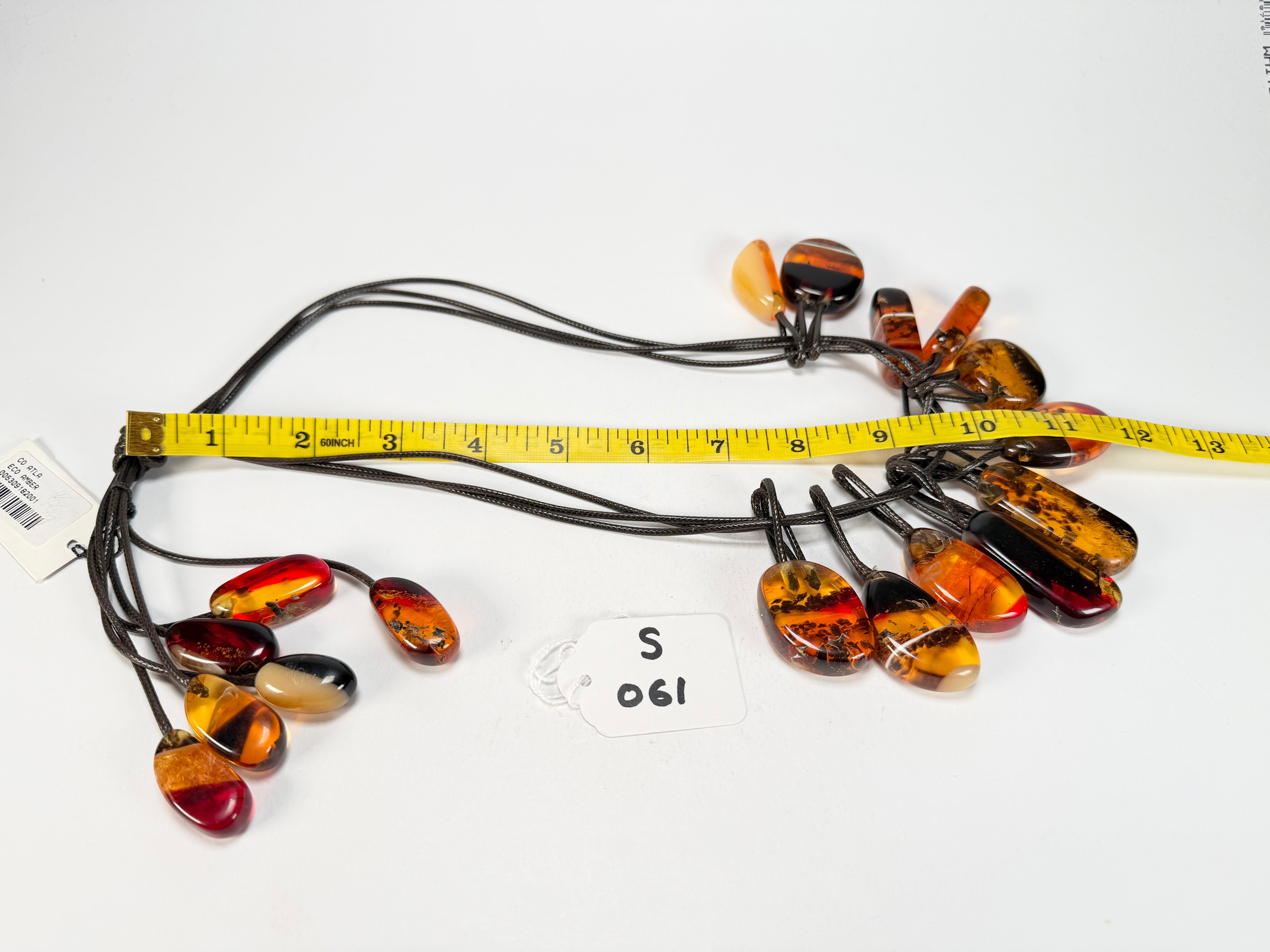 Sobral - Amber "Alta" Resin Necklace ( 005309 )