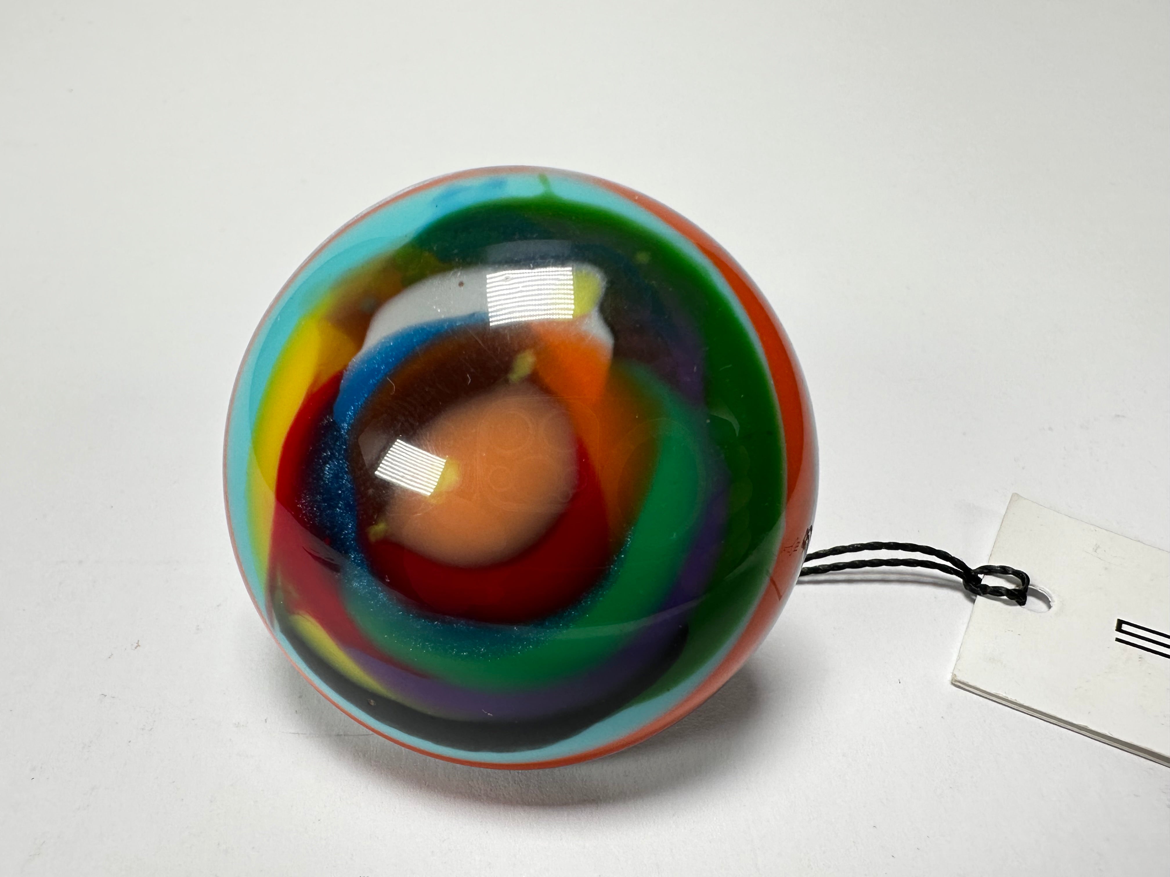 Sobral - Multi-Colour "Moscou K" Resin Ring ( 003605 ) - Size UK Q / US 8