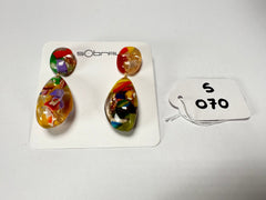 Sobral - Past Present "Recreio" Resin Earrings ( 005090 )