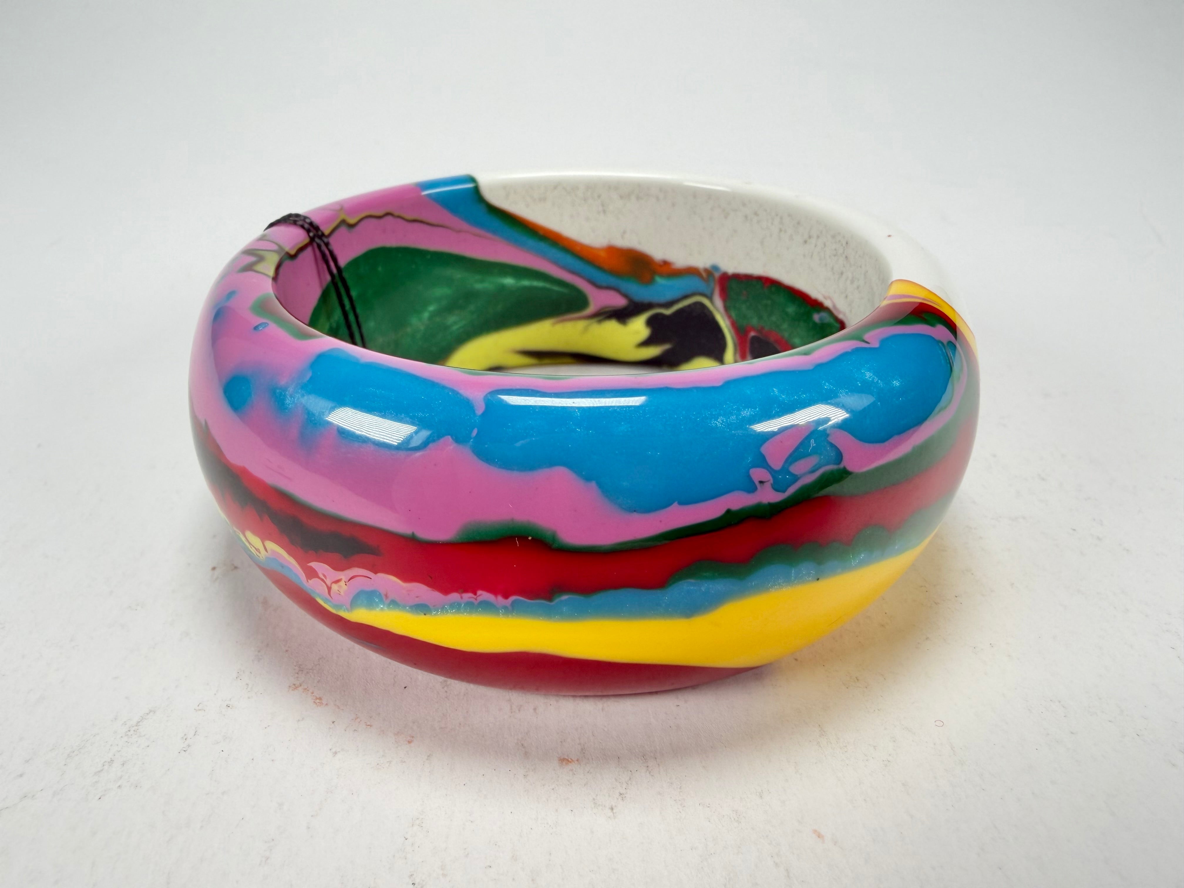 Sobral - Multi-Colour "PB34 Pollock" Resin Solid Bangle ( 002444 )