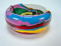 Sobral - Multi-Colour "PB34 Pollock" Resin Solid Bangle ( 002444 )