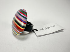 Sobral - Pop Art "Bead Efeitos" Resin Ring ( 004764 ) - Size UK M / US 6