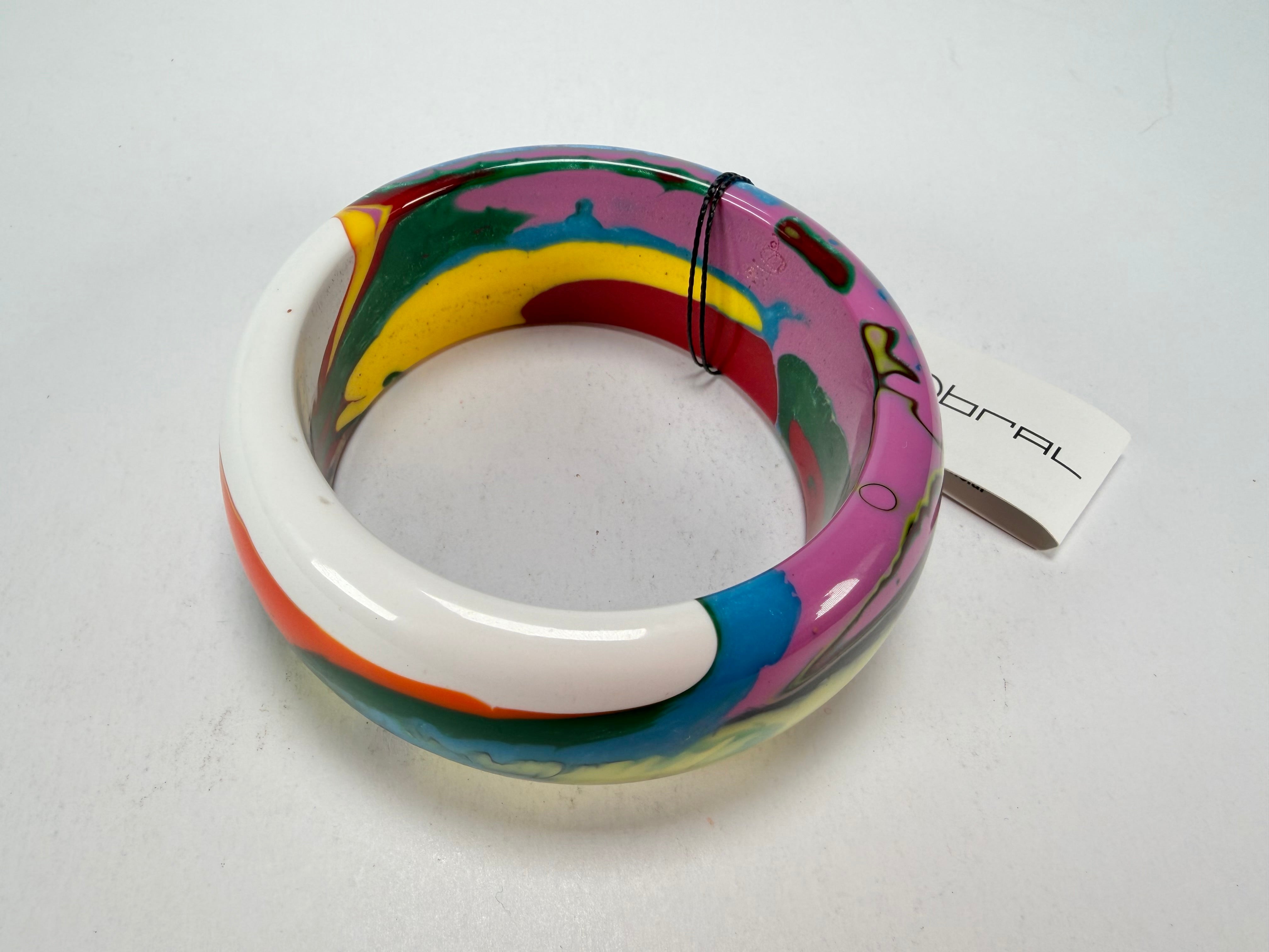 Sobral - Multi-Colour "PB34 Pollock" Resin Solid Bangle ( 002444 )