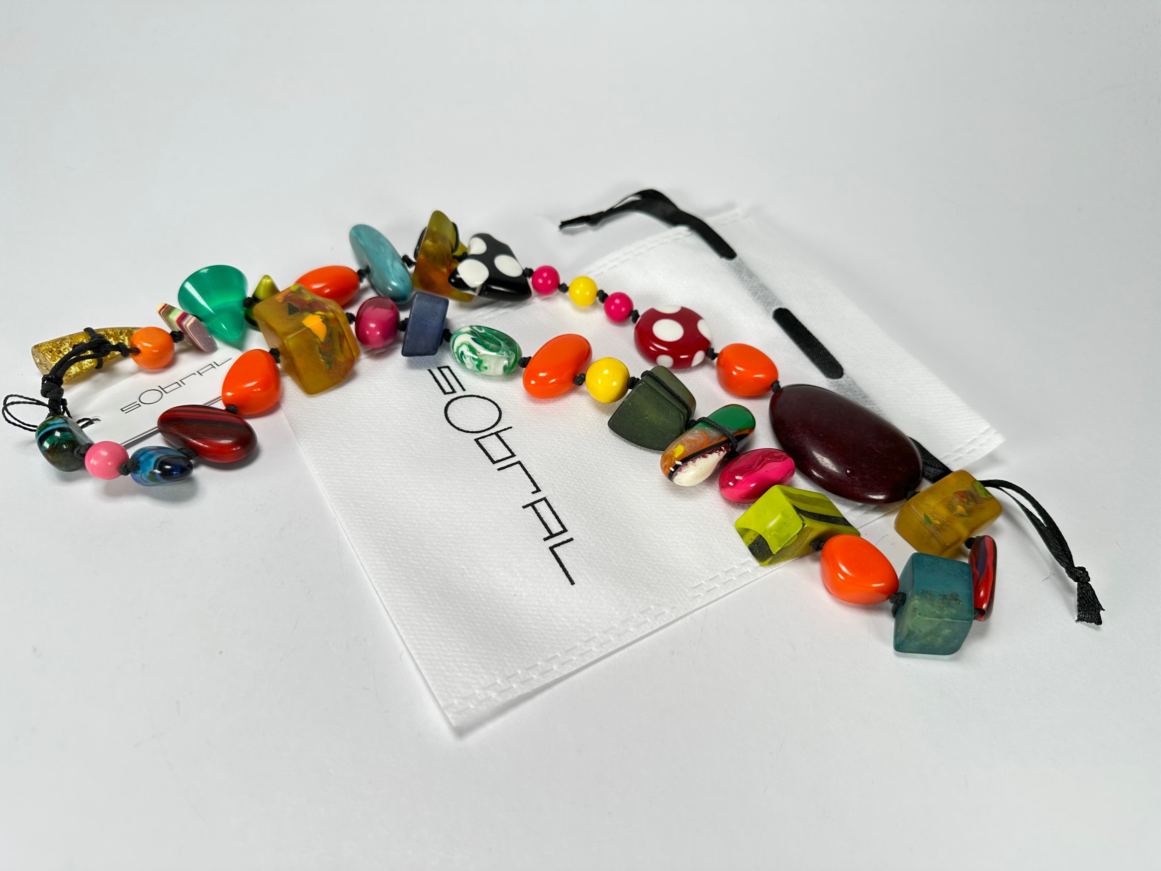 Sobral - Indiana "Mix Multicor" Resin Necklace ( 000033 )