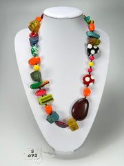 Sobral - Indiana "Mix Multicor" Resin Necklace ( 000033 )