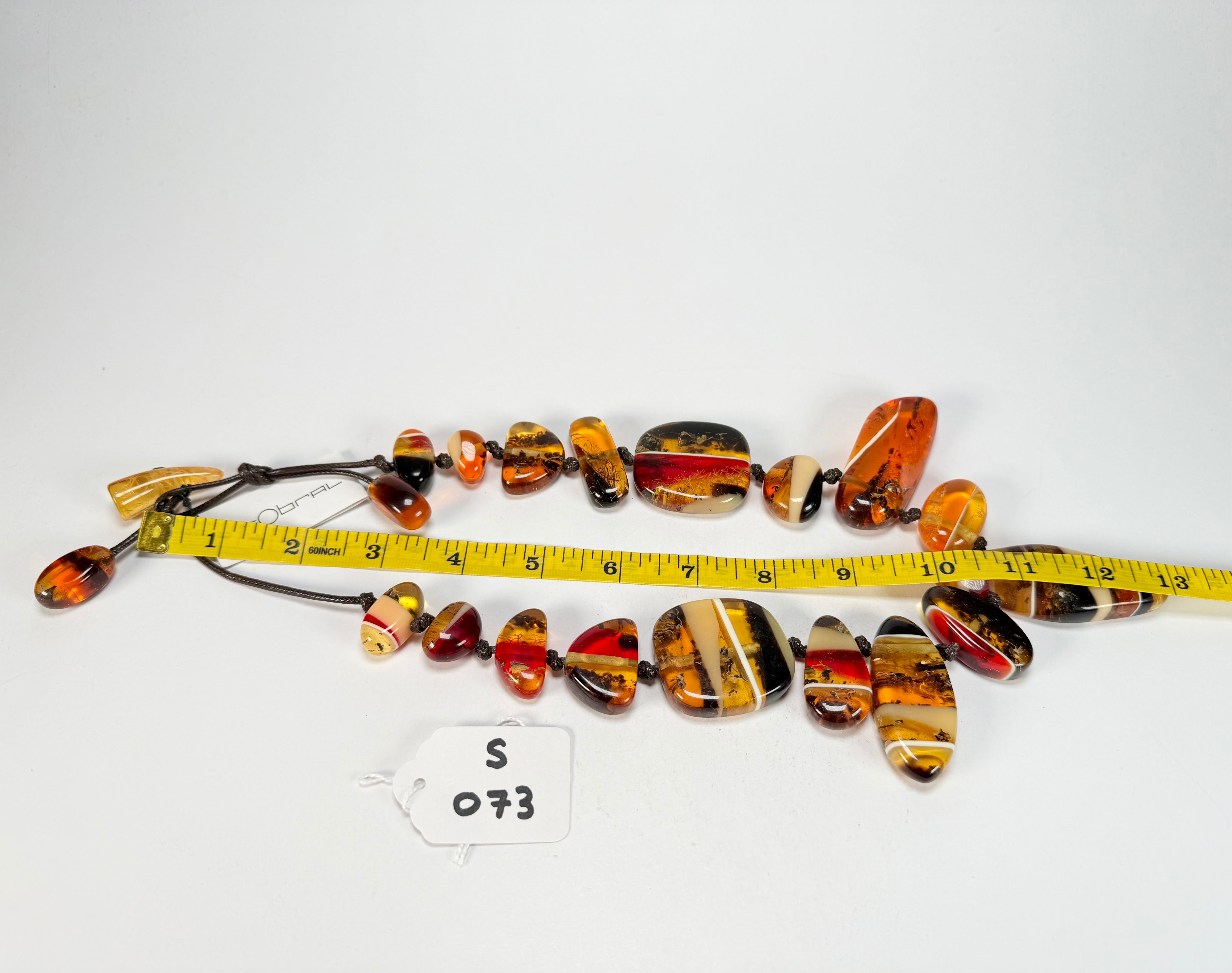 Sobral - Amber "Nida" Resin Necklace ( 005308 )