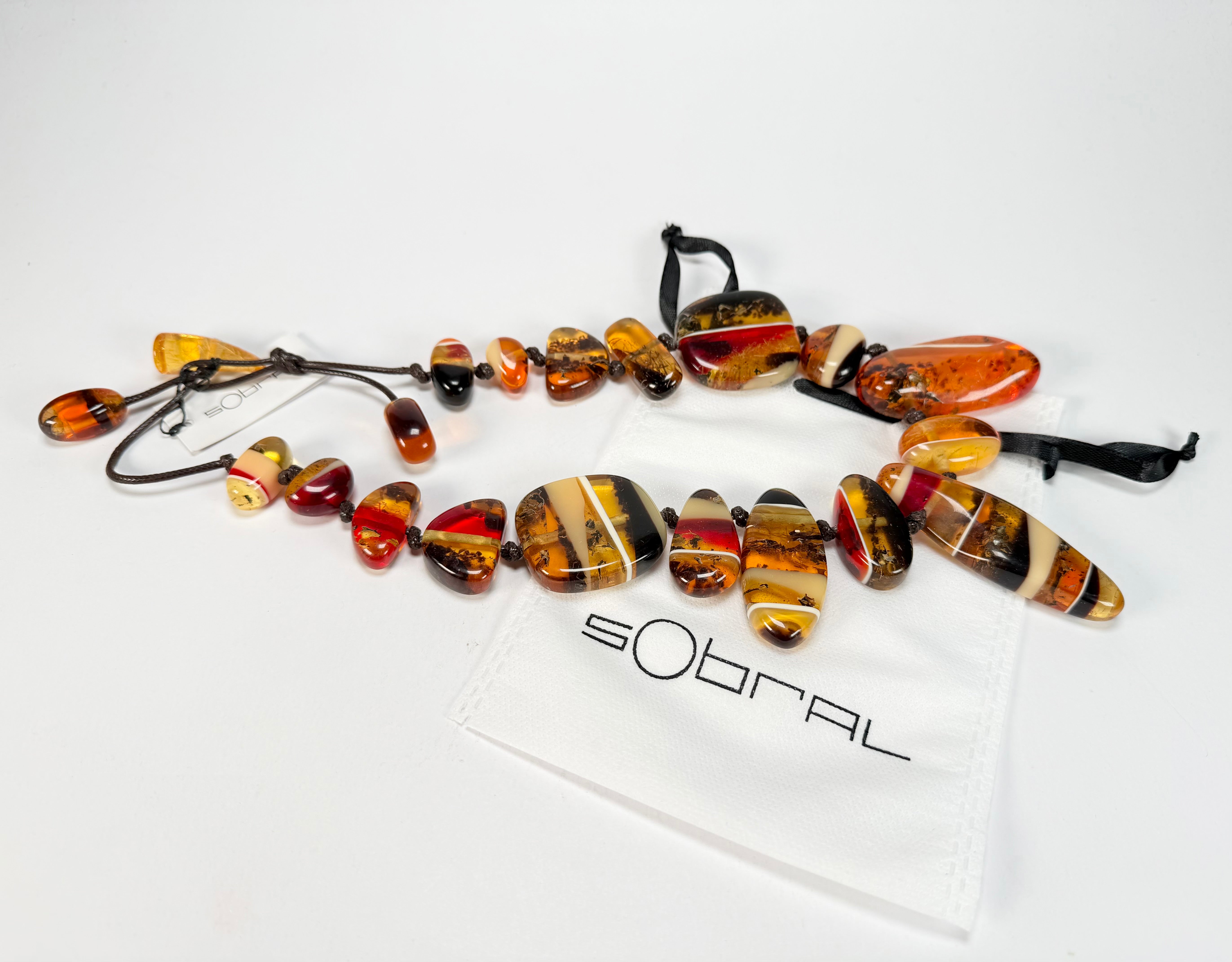 Sobral - Amber "Nida" Resin Necklace ( 005308 )