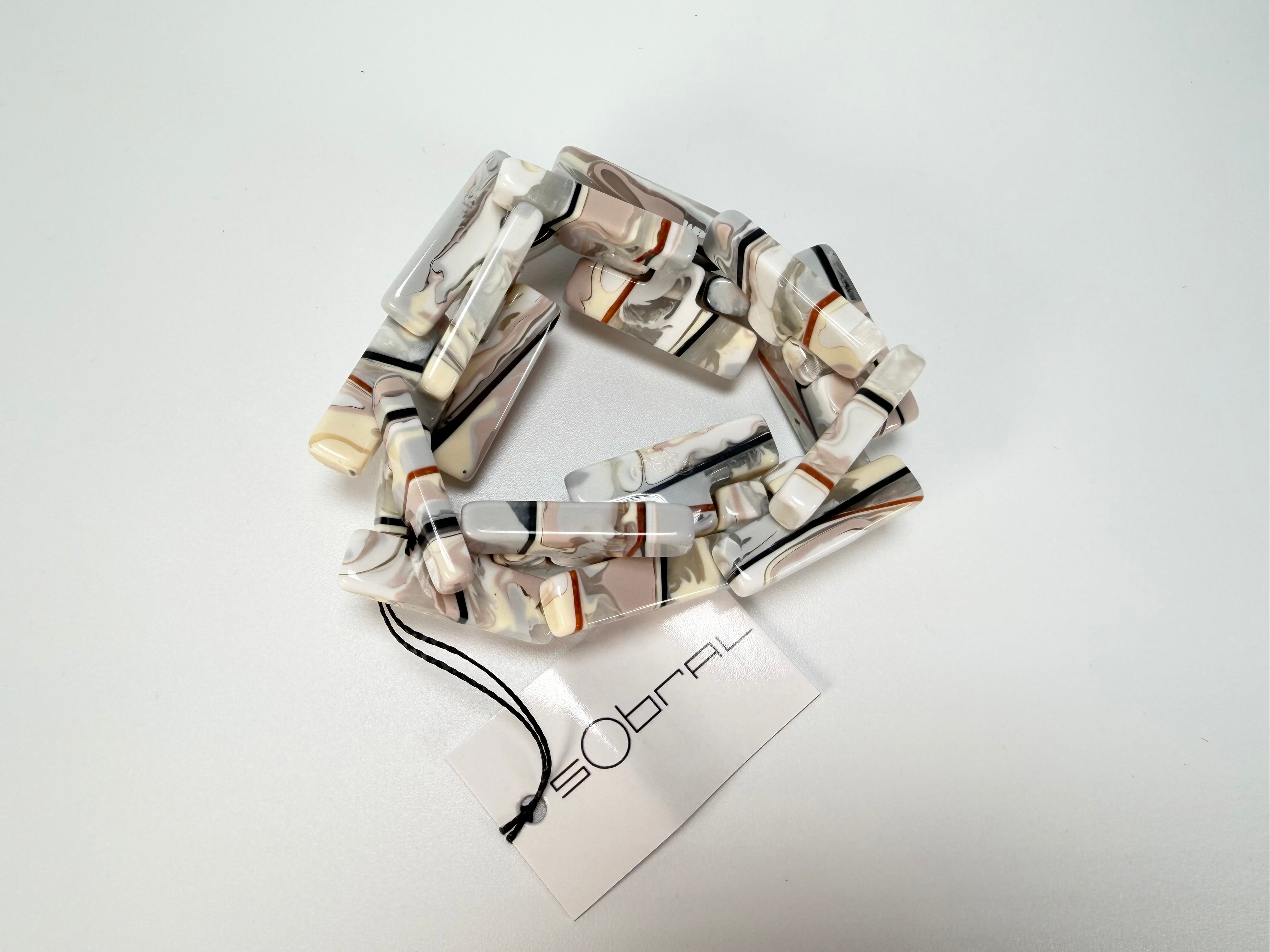 Sobral - Lágrima D'or "1WJP" Elasticated Resin Bracelet ( 003882 )