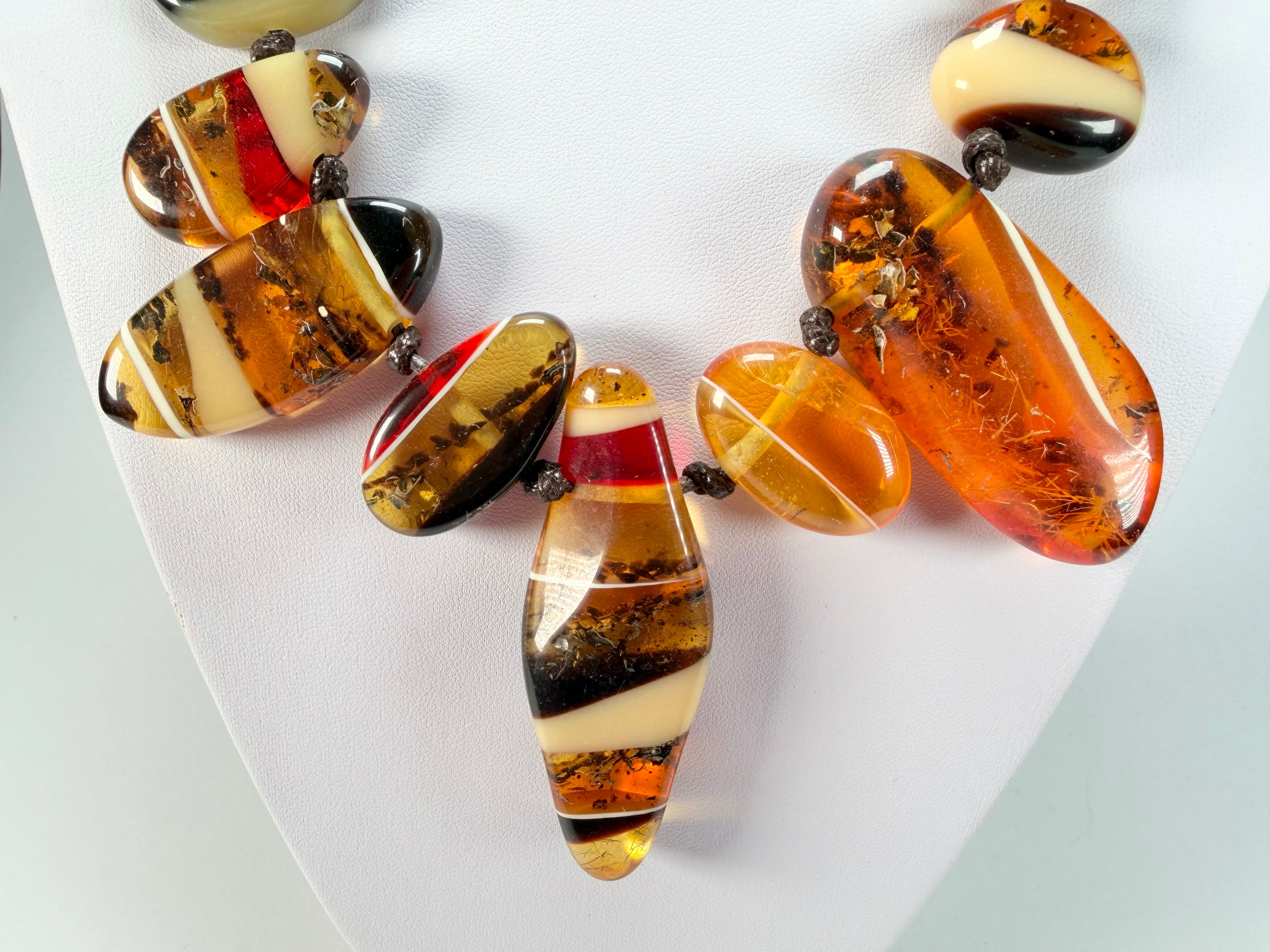 Sobral - Amber "Nida" Resin Necklace ( 005308 )