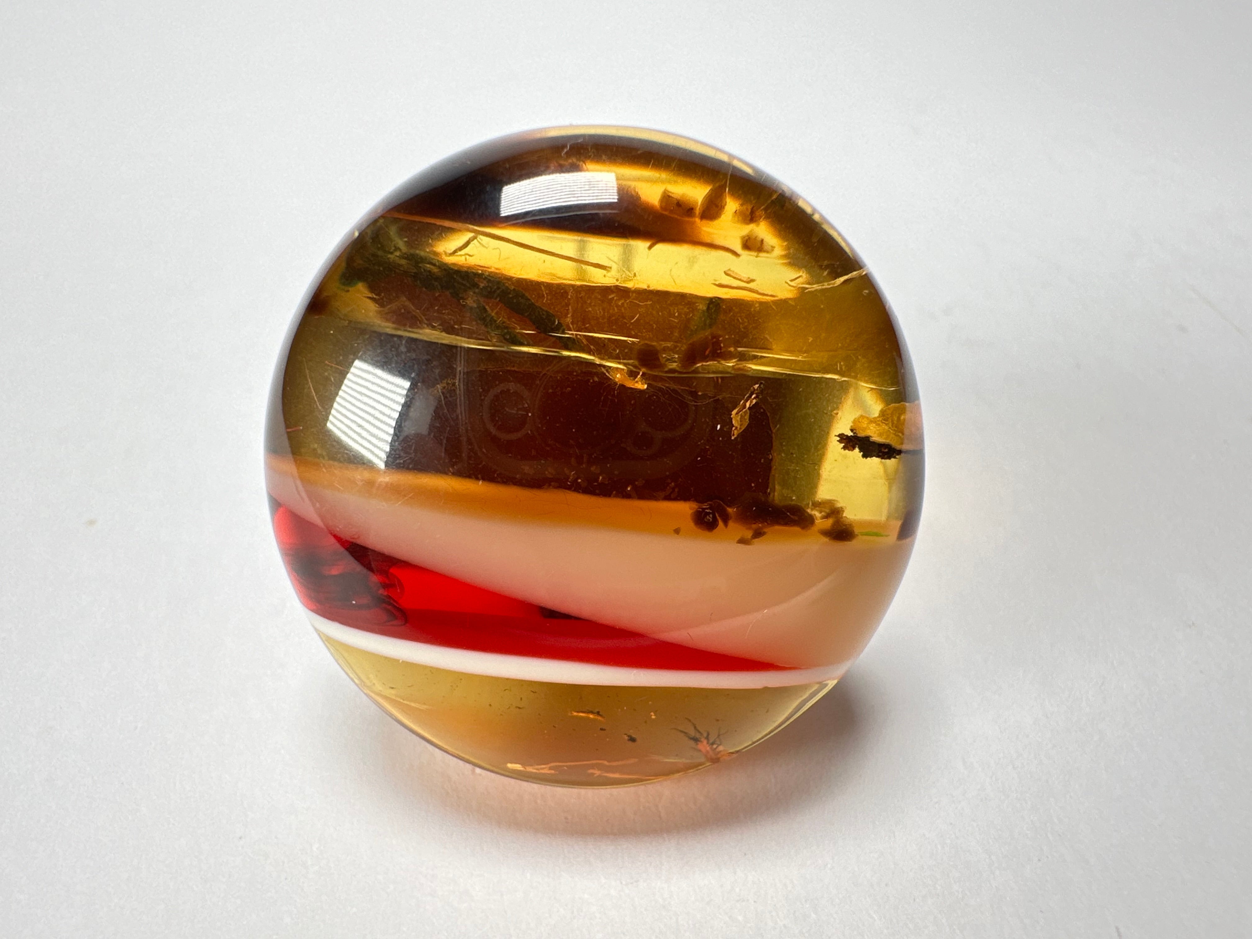 Sobral - Eco Amber "Onda" Resin Ring ( 005324 ) - Size UK S  / US 9