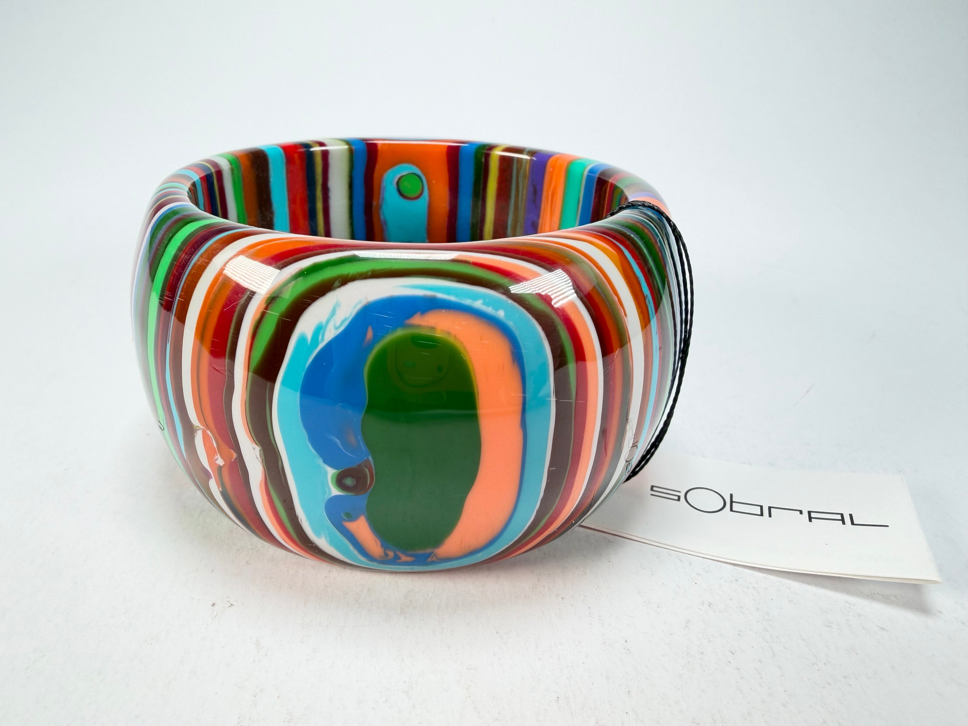 Sobral - Pop Art "PB 50" Solid Resin Bangle ( 000932 )