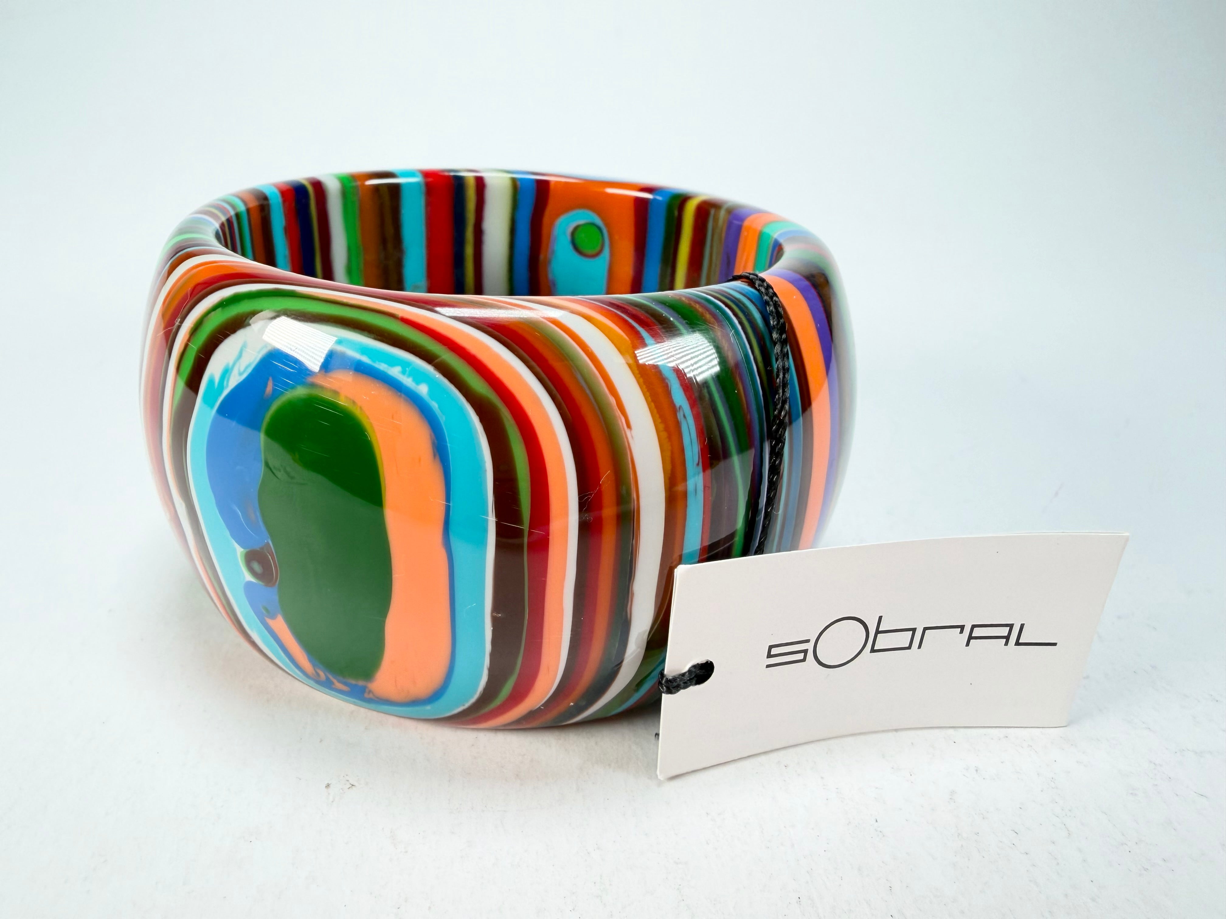 Sobral - Pop Art "PB 50" Solid Resin Bangle ( 000932 )