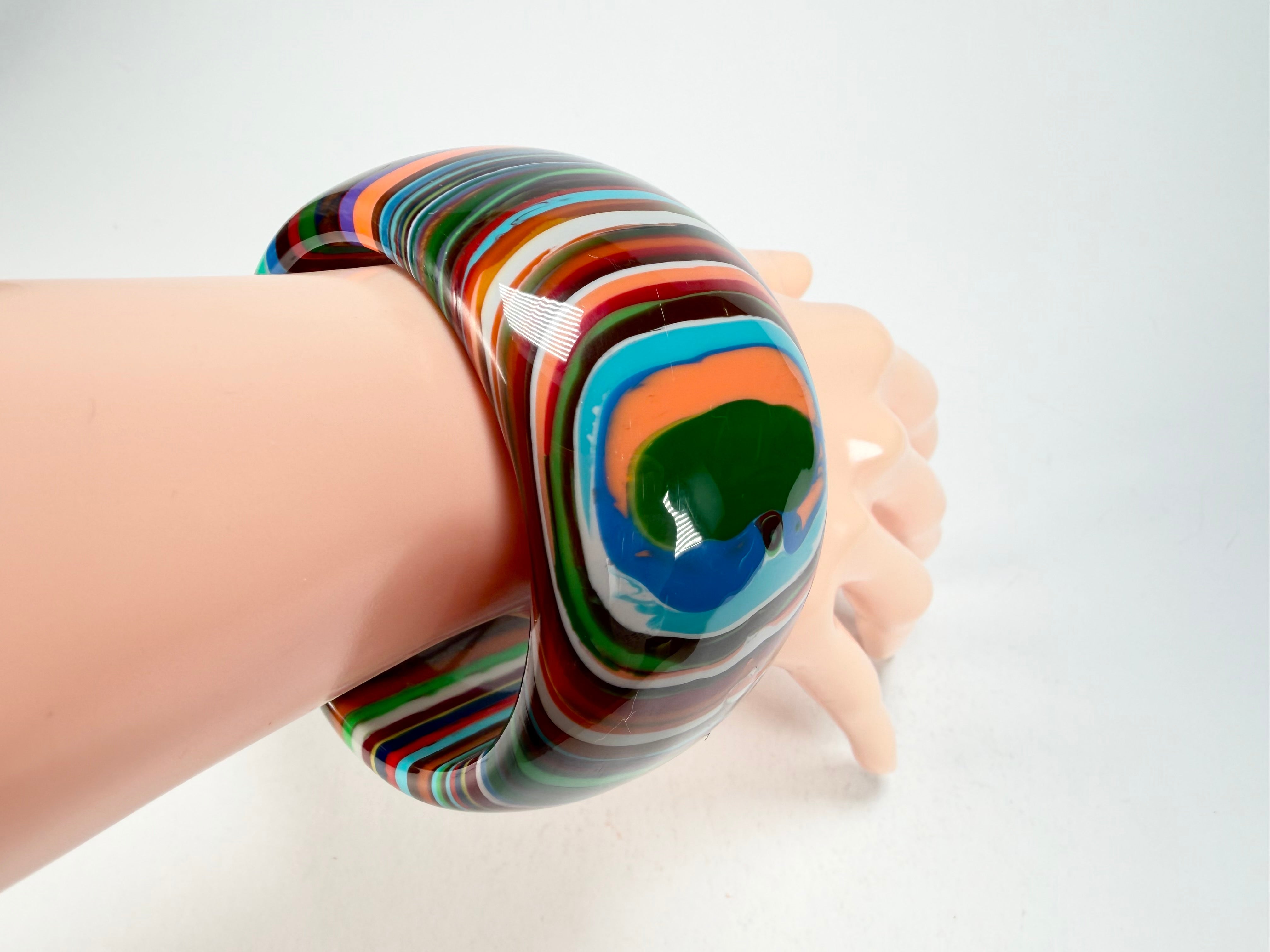 Sobral - Pop Art "PB 50" Solid Resin Bangle ( 000932 )