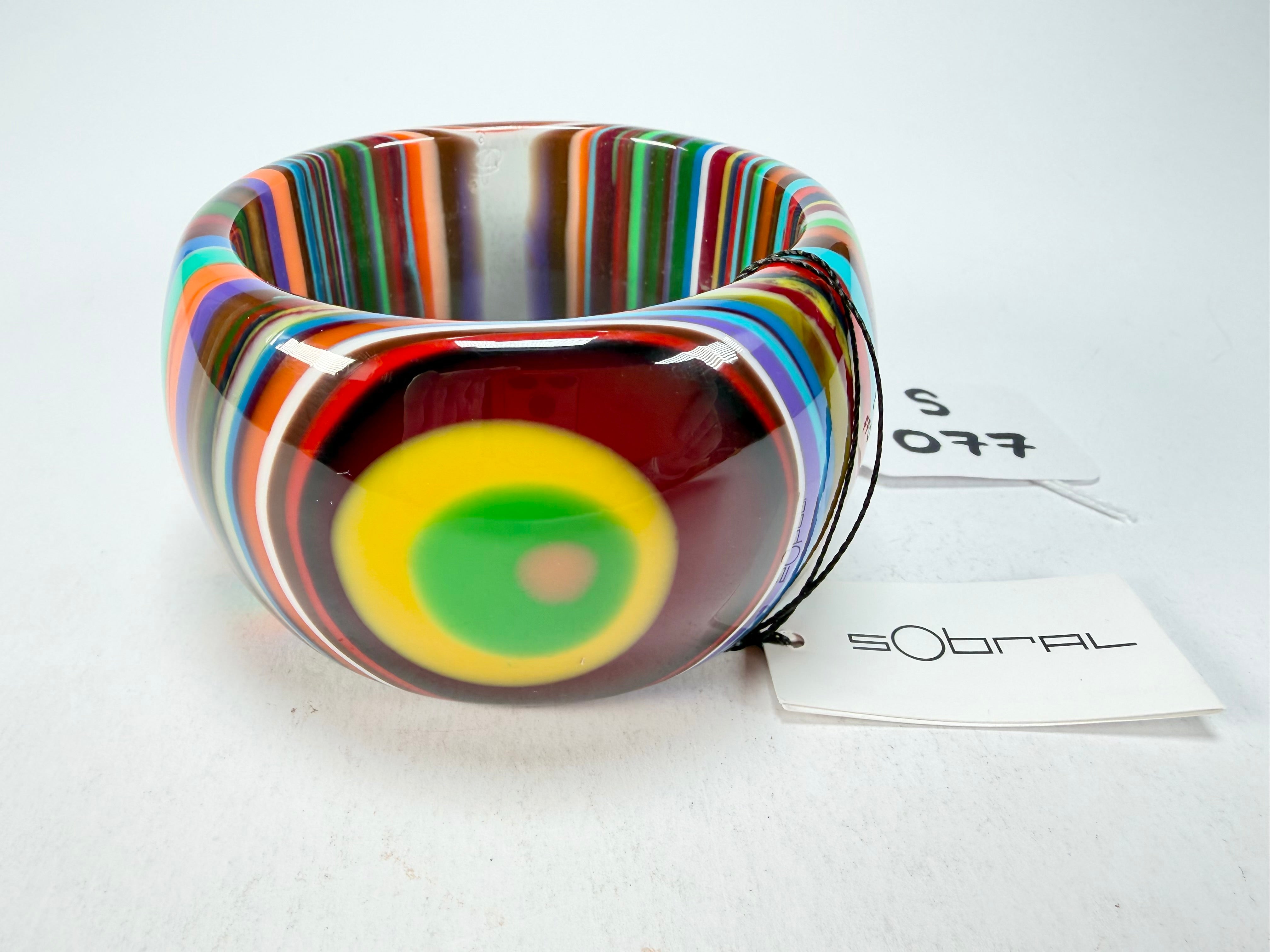 Sobral - Pop Art "PB 50" Solid Resin Bangle ( 000932 )