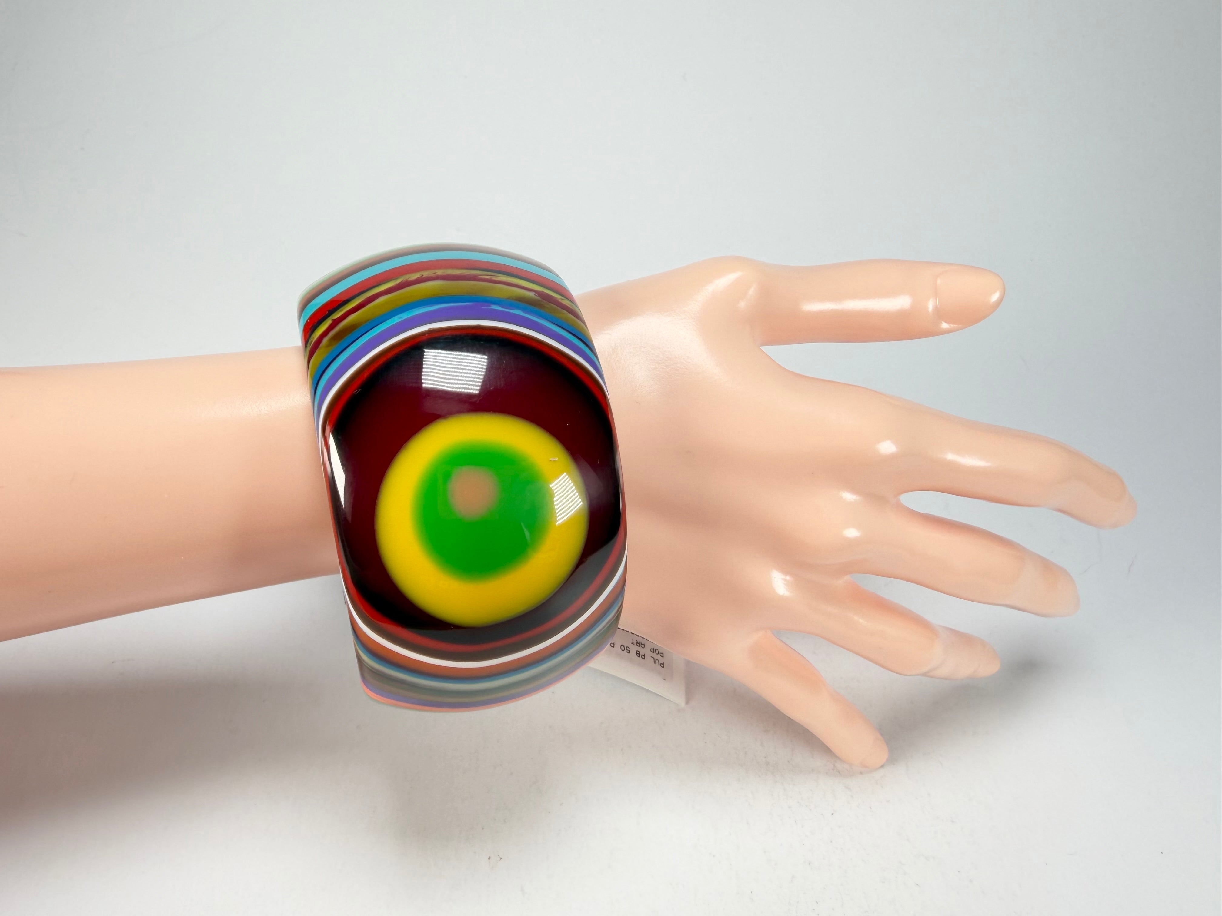 Sobral - Pop Art "PB 50" Solid Resin Bangle ( 000932 )
