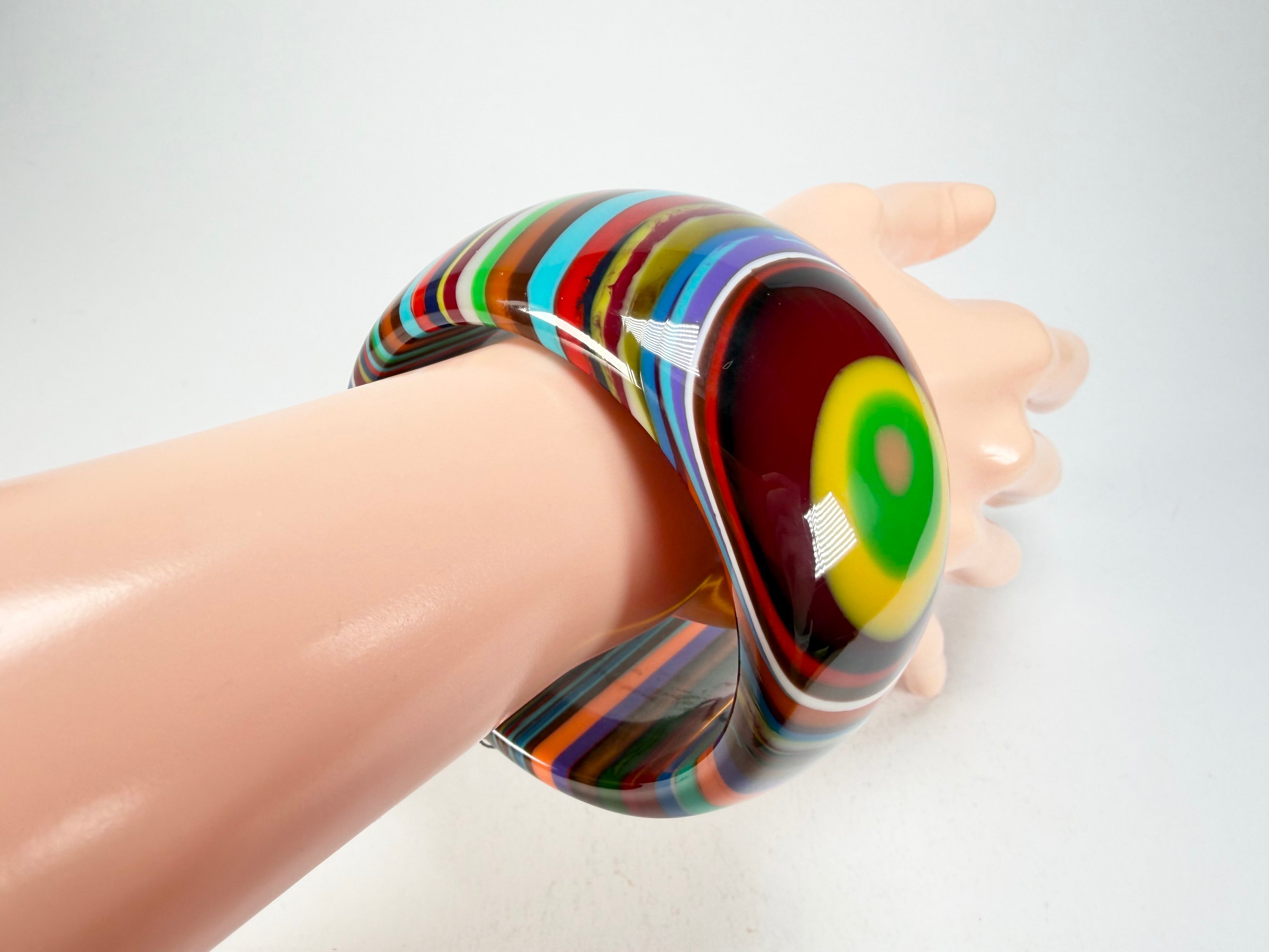 Sobral - Pop Art "PB 50" Solid Resin Bangle ( 000932 )