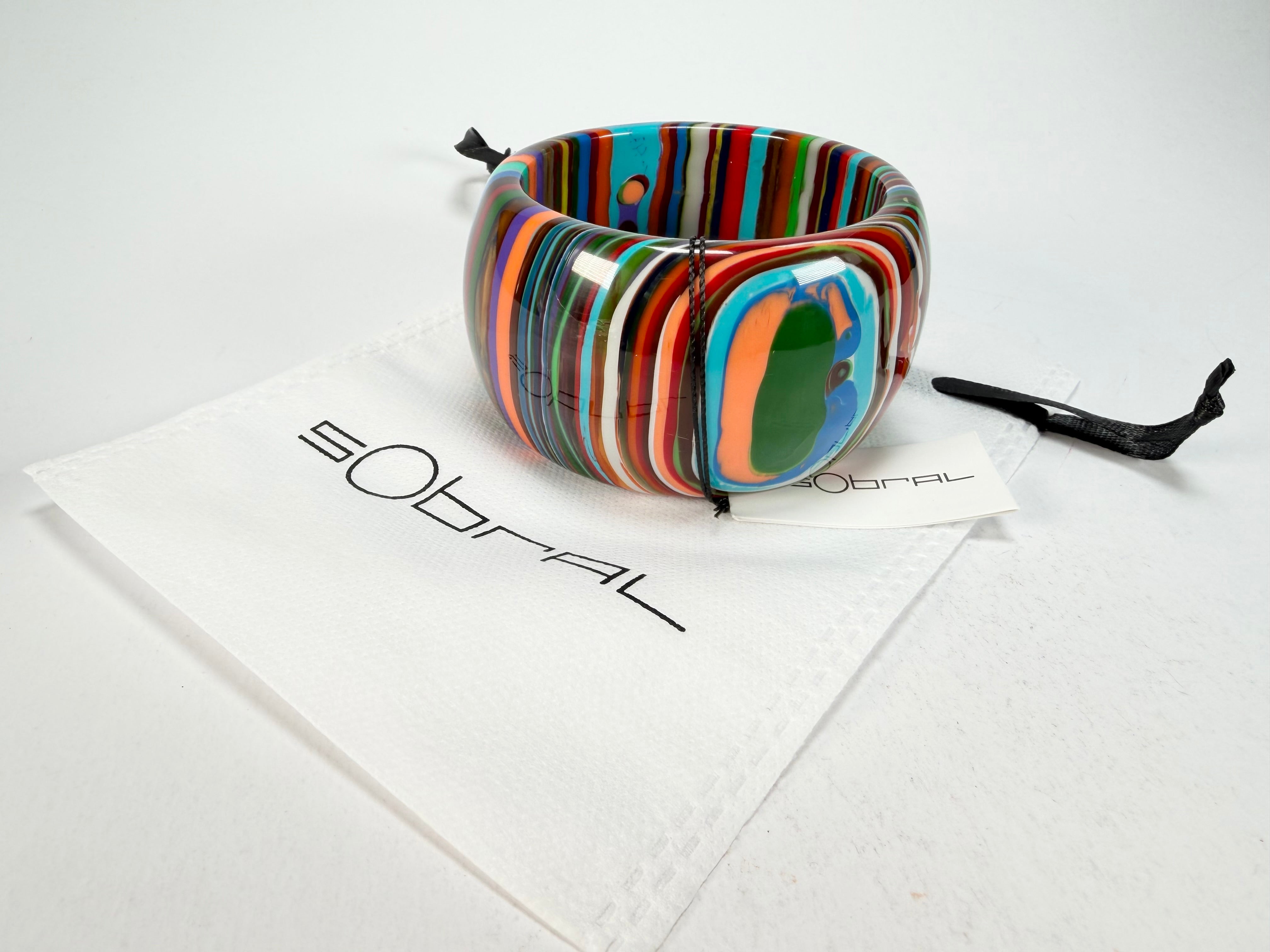 Sobral - Pop Art "PB 50" Solid Resin Bangle ( 000932 )