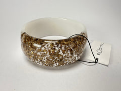 Sobral - Metalique Orlando "Técnica PB34" White Resin Solid Bangle ( 004102 )