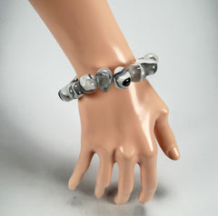 Sobral - Onda Gelo "Mini Pebbles" Studio Creation Elasticated Resin Bracelet ( 000000 )