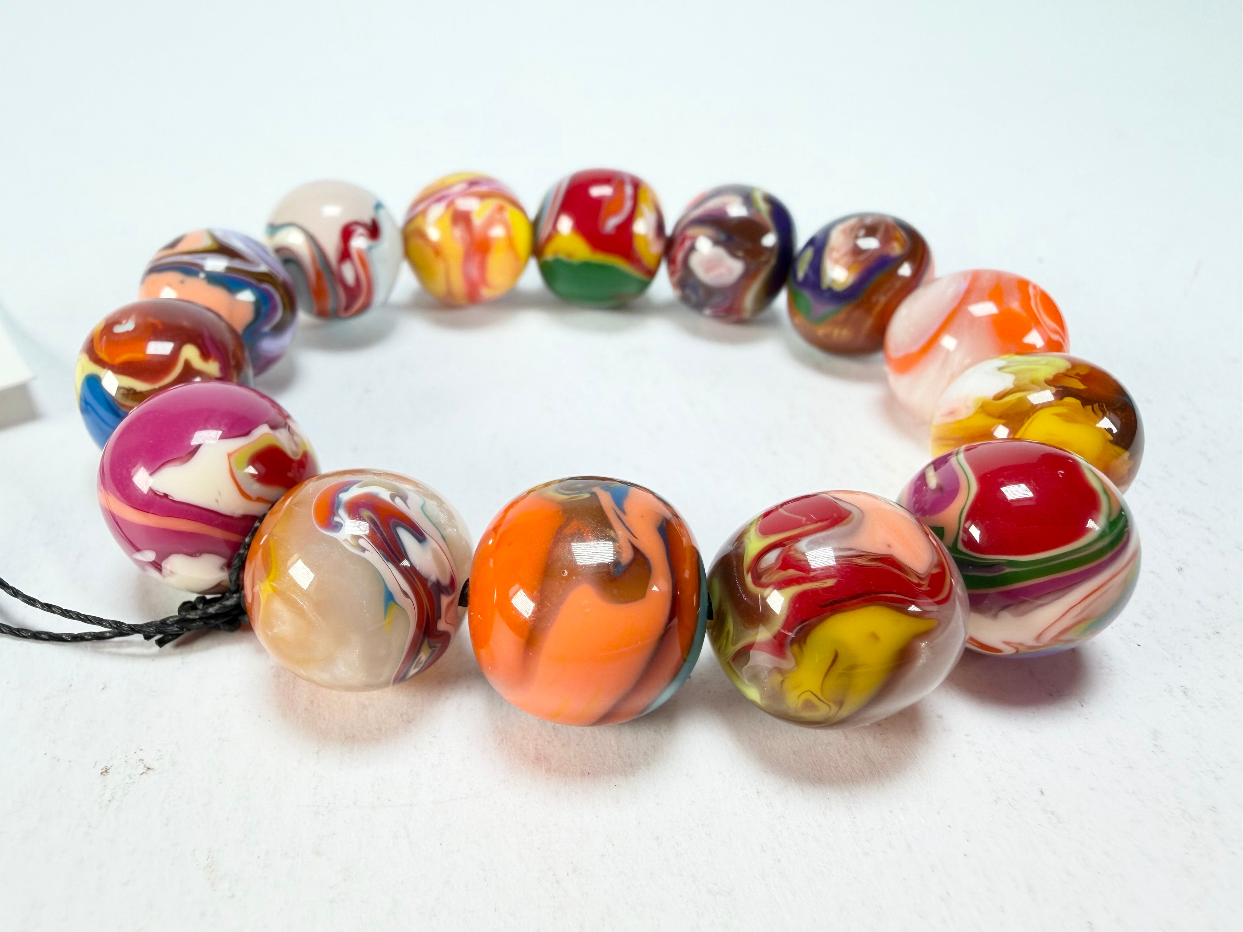 Sobral - Planets "Orbitalis" Pollock Elasticated Resin Bracelet ( 005454 )