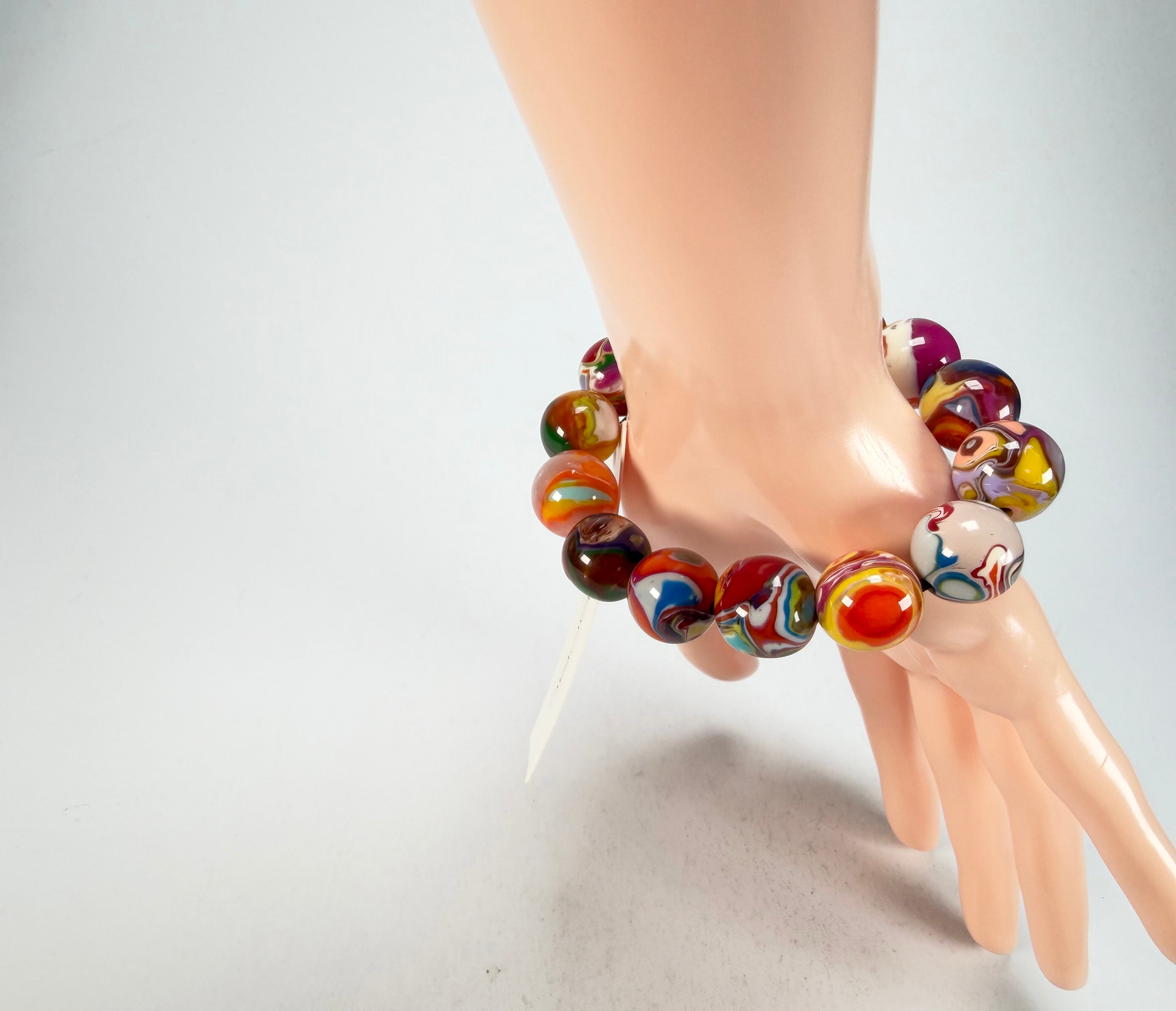 Sobral - Planets "Orbitalis" Pollock Elasticated Resin Bracelet ( 005454 )