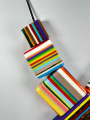Sobral - Pop Art "Jackson" Resin Necklace ( 004295 )