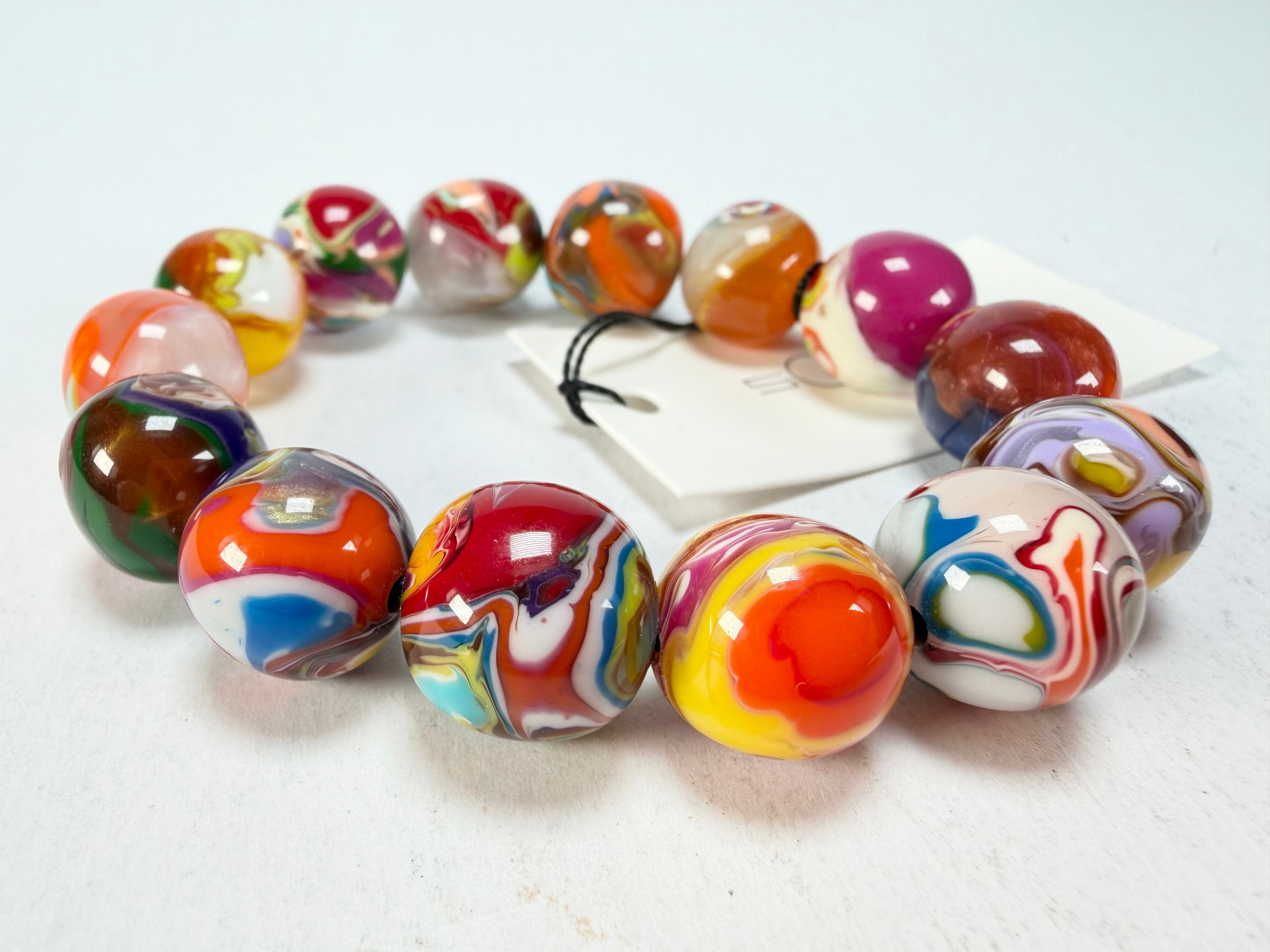 Sobral - Planets "Orbitalis" Pollock Elasticated Resin Bracelet ( 005454 )