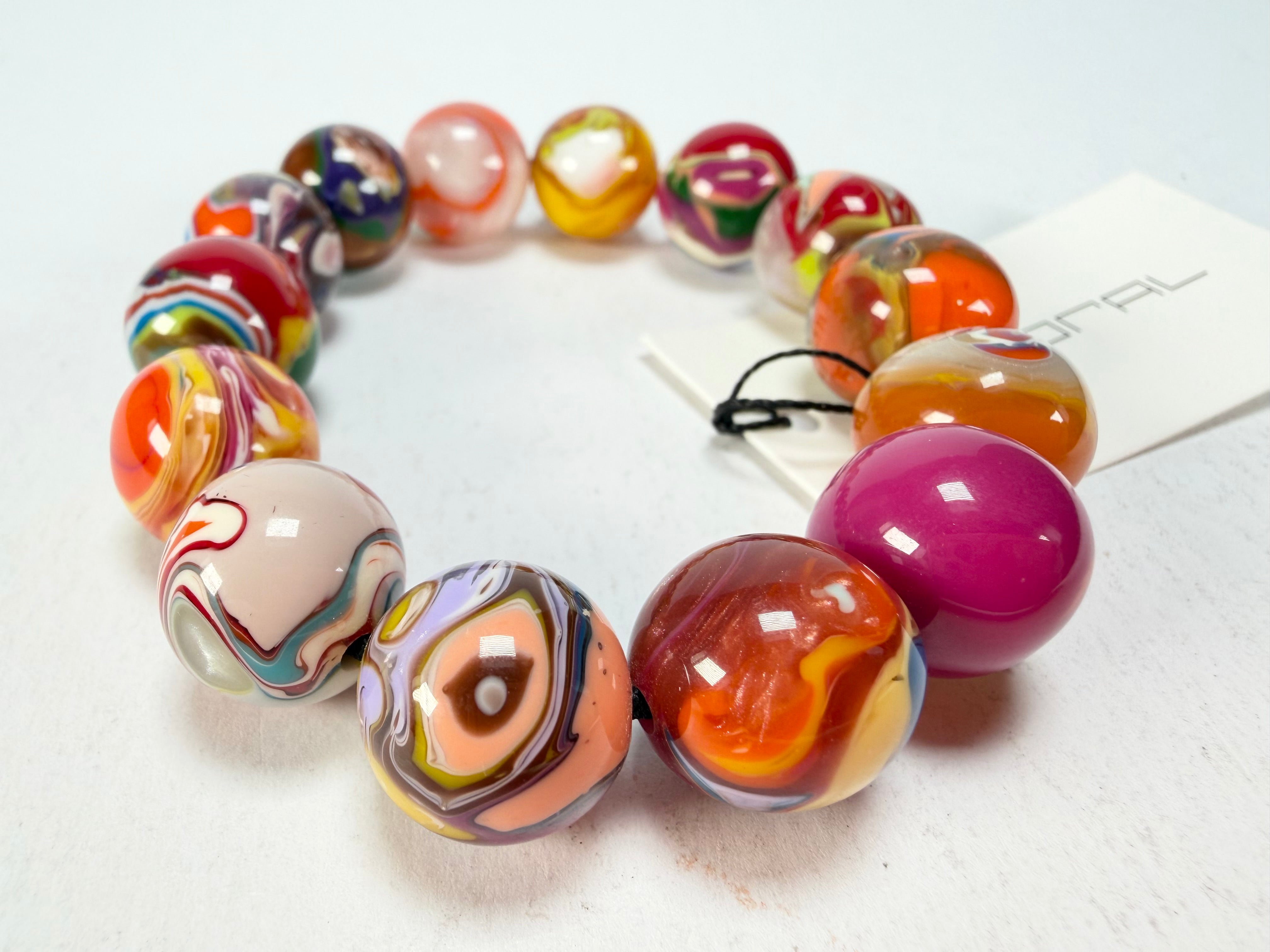 Sobral - Planets "Orbitalis" Pollock Elasticated Resin Bracelet ( 005454 )