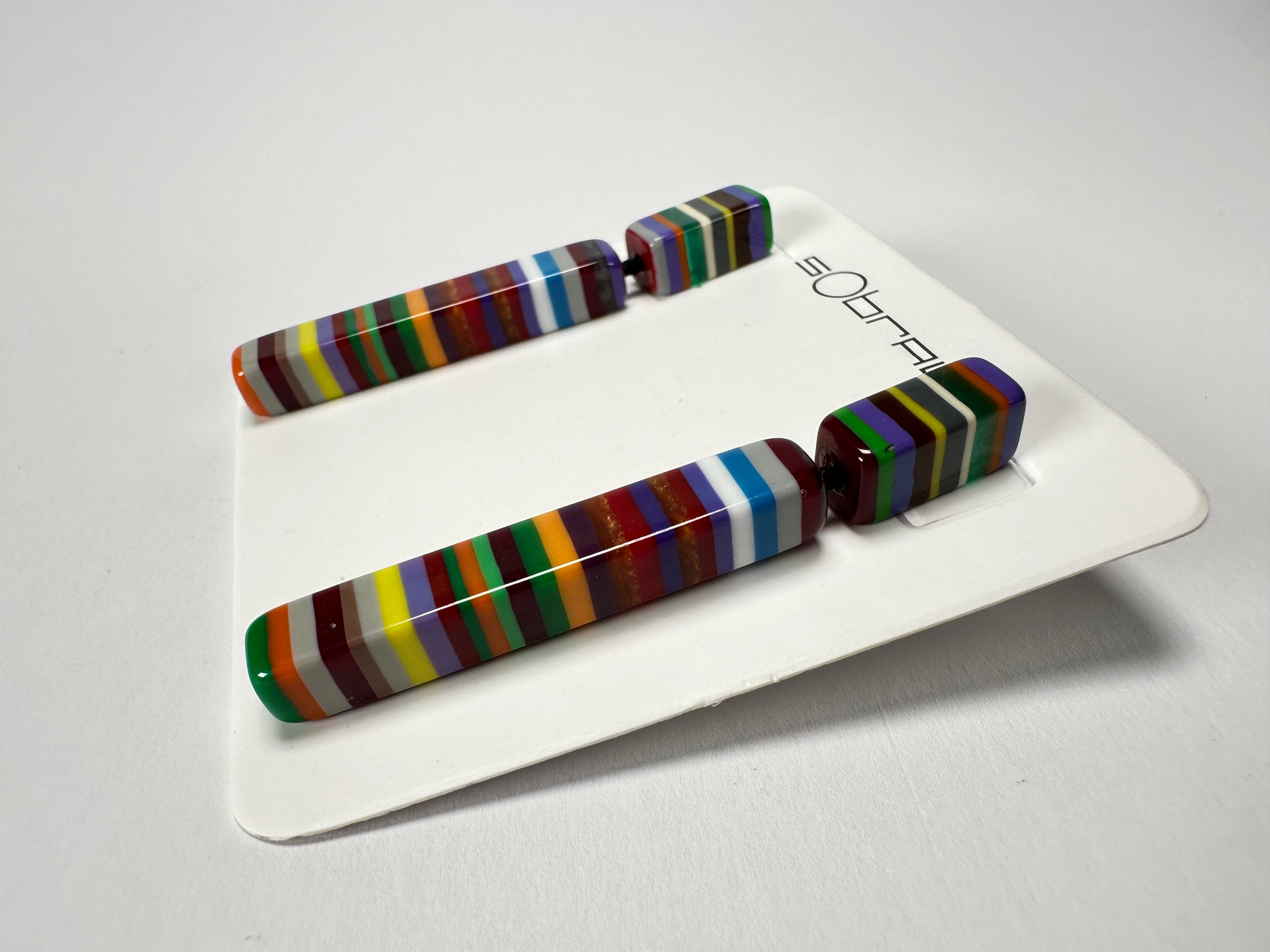 Sobral - Pop Art "Clarissa" Resin Earrings ( 002452 )