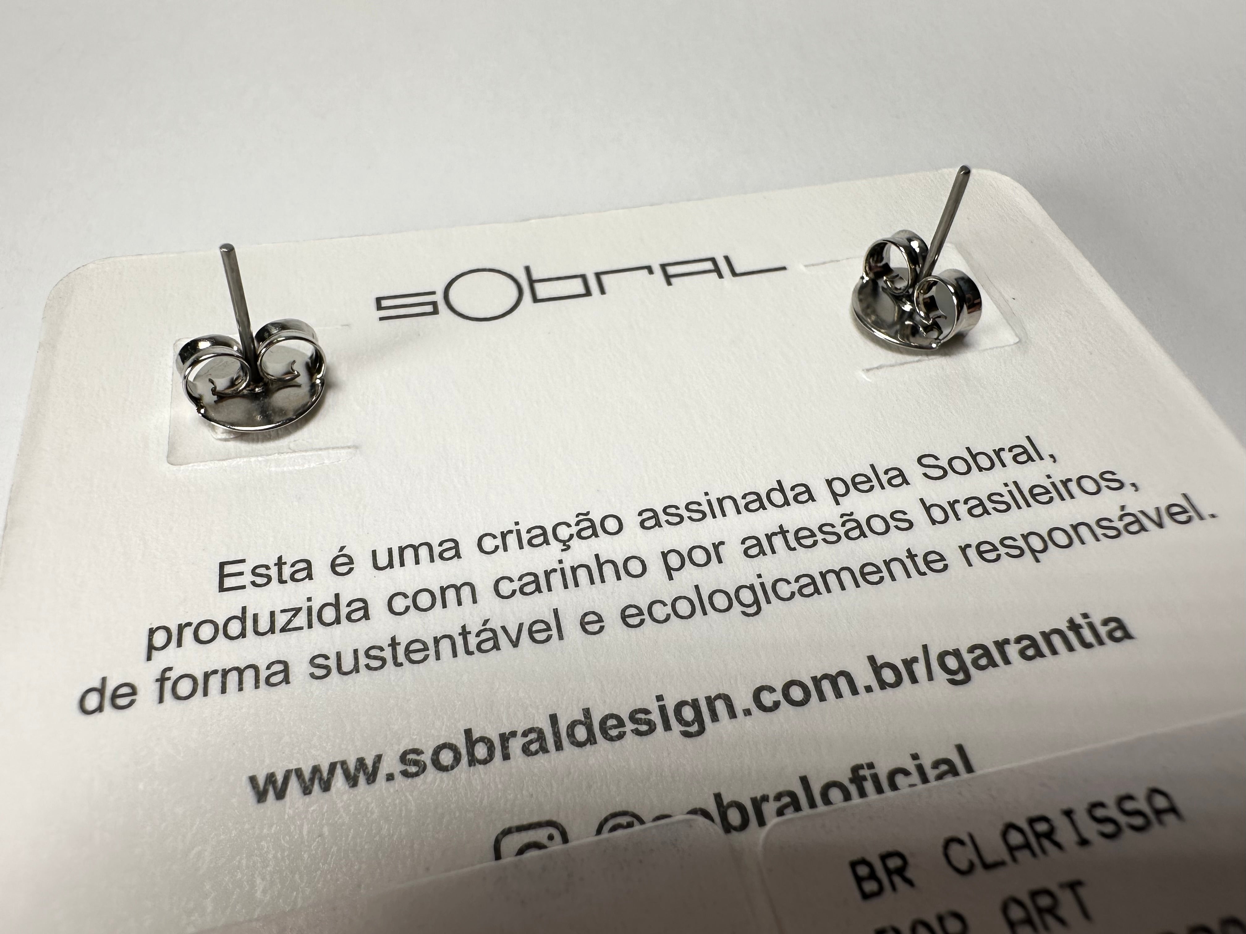 Sobral - Pop Art "Clarissa" Resin Earrings ( 002452 )