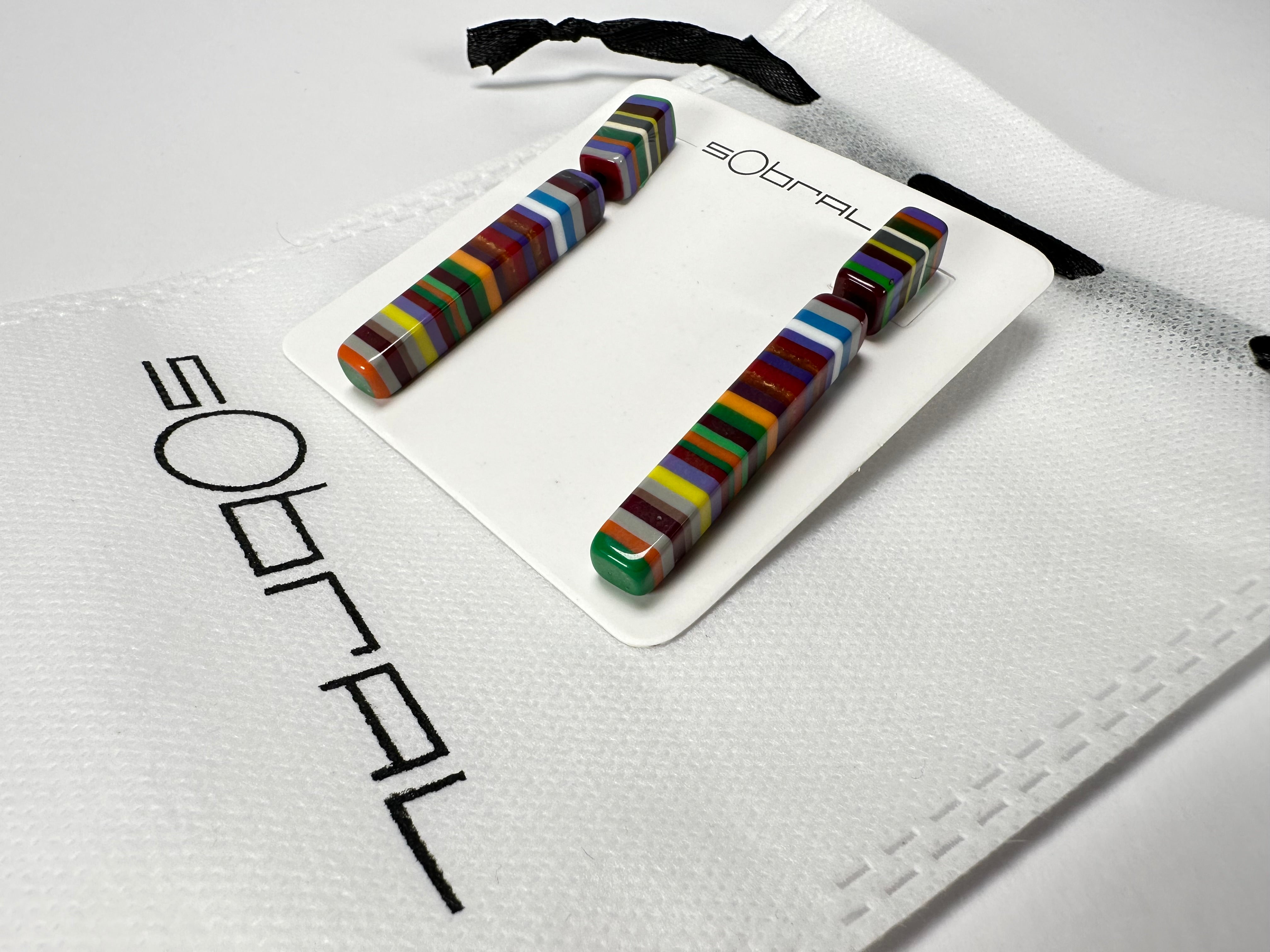 Sobral - Pop Art "Clarissa" Resin Earrings ( 002452 )