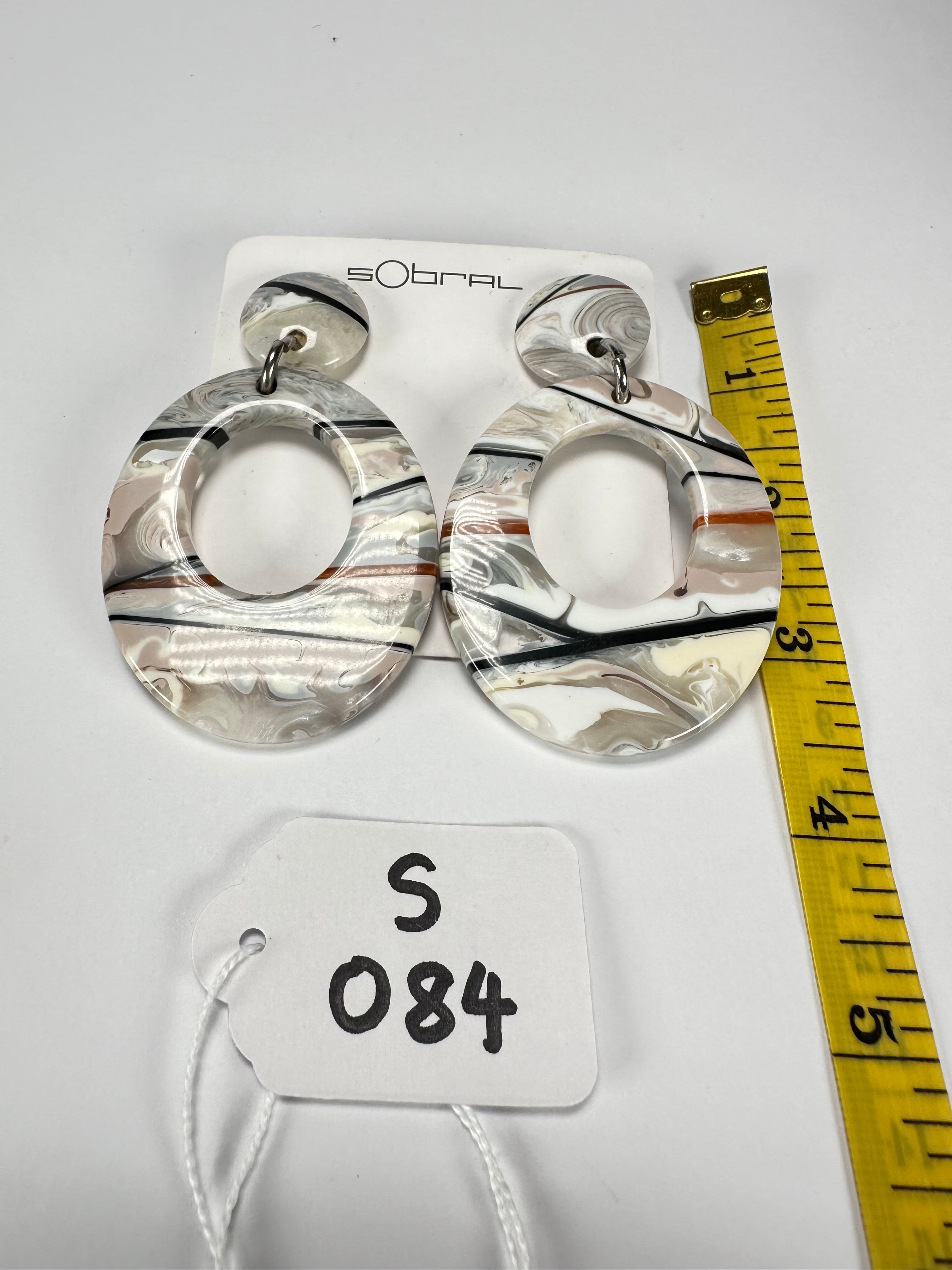 Sobral - Lágrima D'or "Gizelle" Resin Earrings ( 000121 )