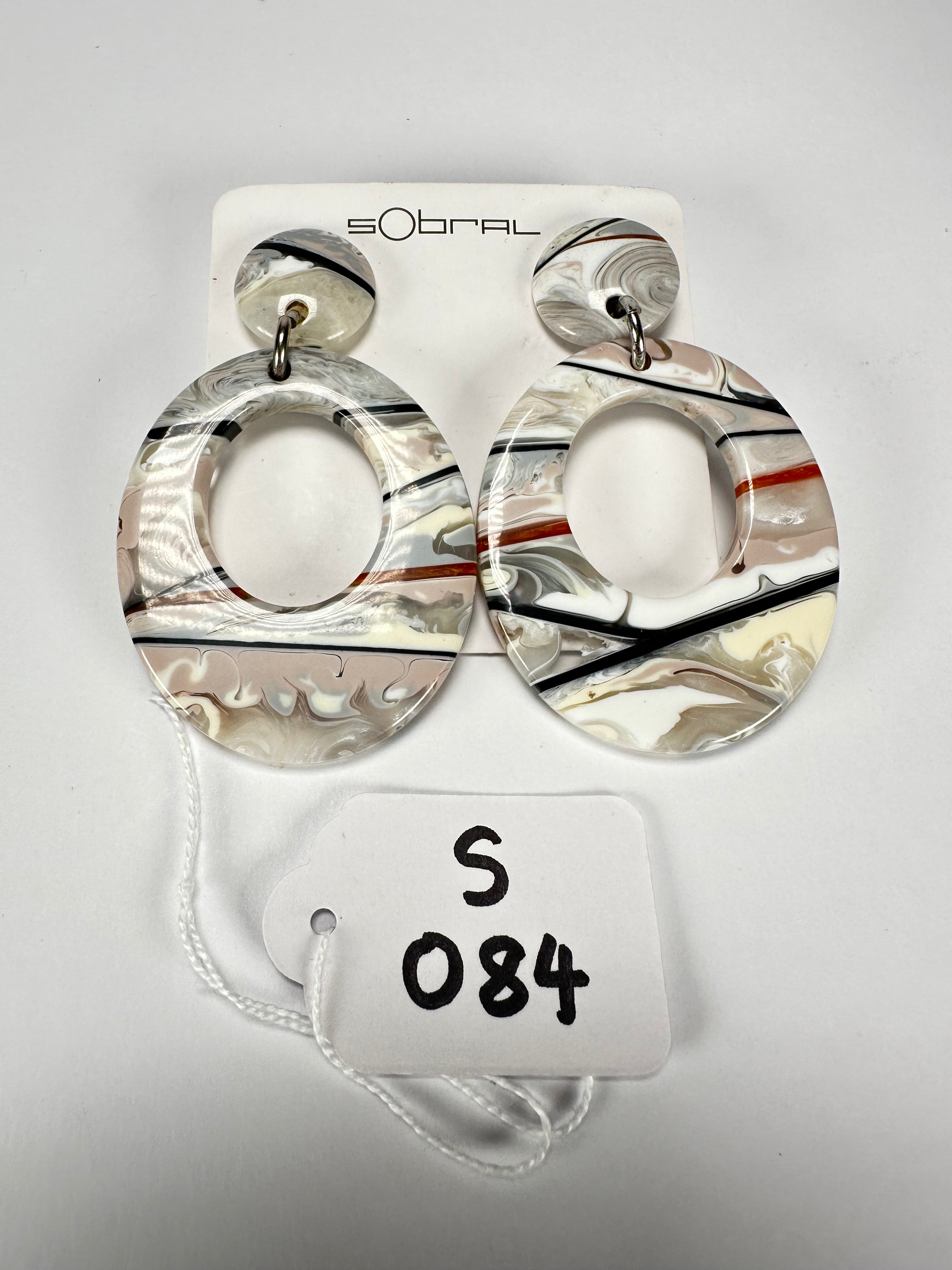 Sobral - Lágrima D'or "Gizelle" Resin Earrings ( 000121 )