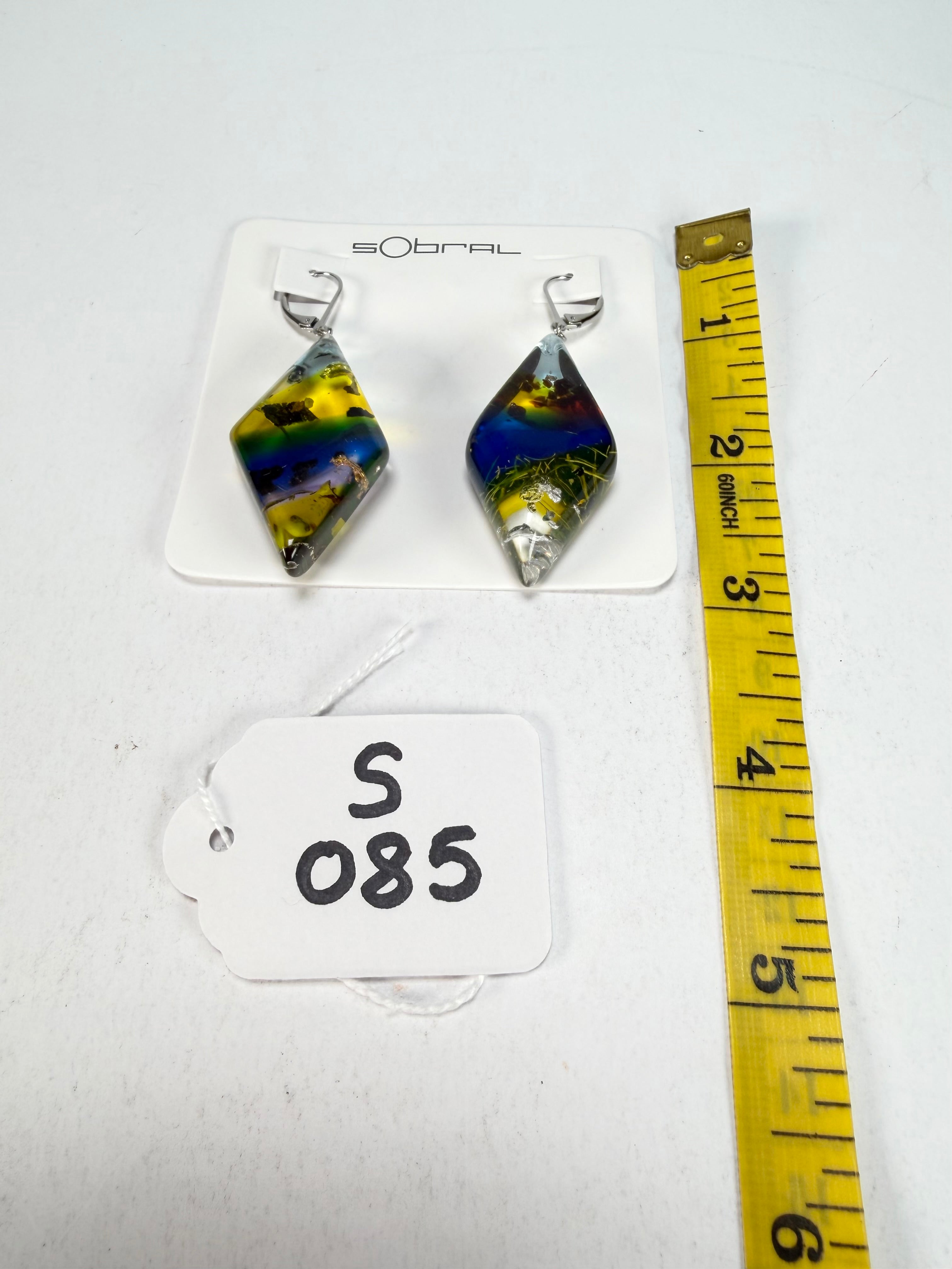 Sobral - Sobralita "Atelie" Studio Creation Resin Earrings ( 000000 )
