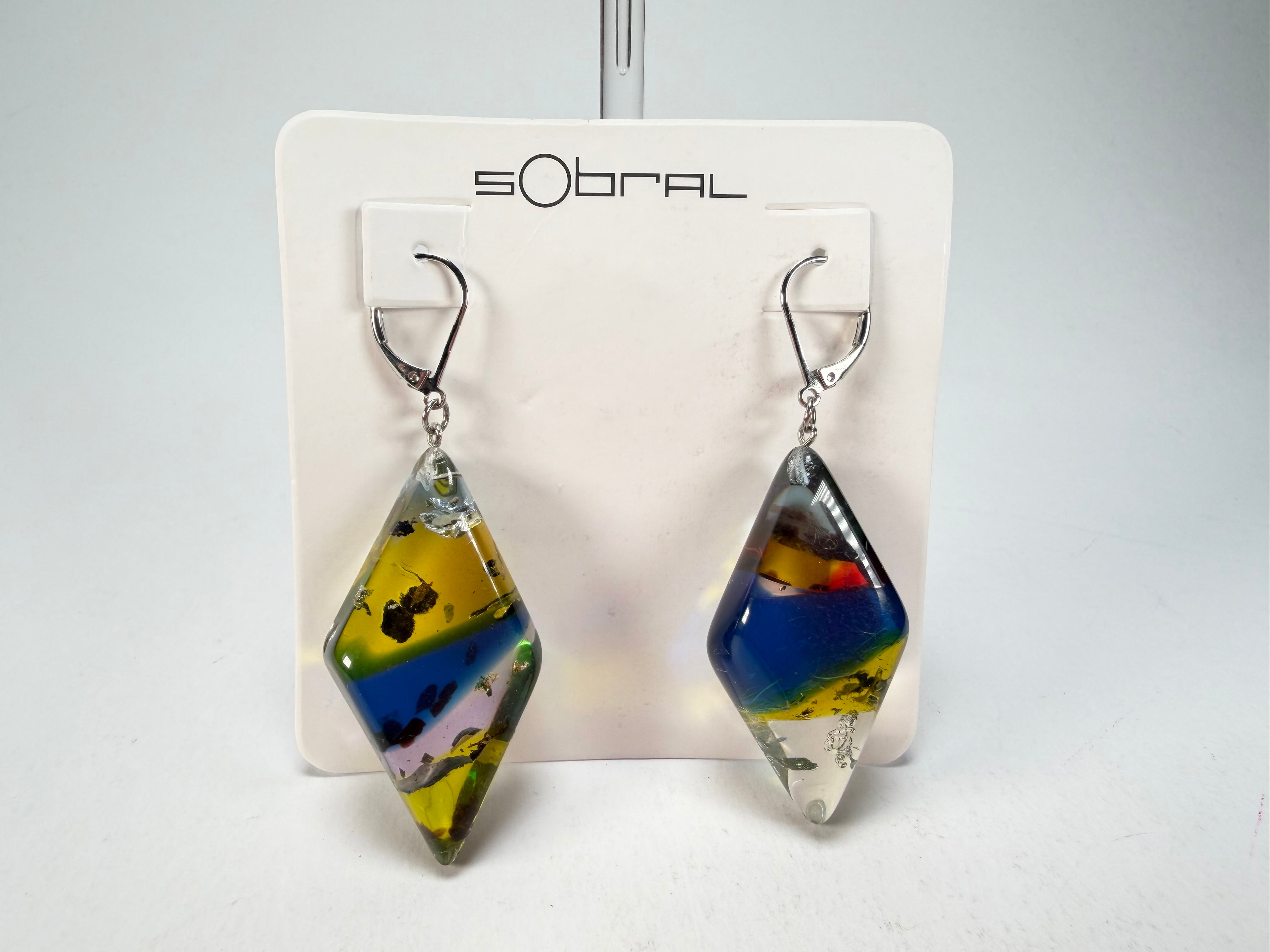 Sobral - Sobralita "Atelie" Studio Creation Resin Earrings ( 000000 )