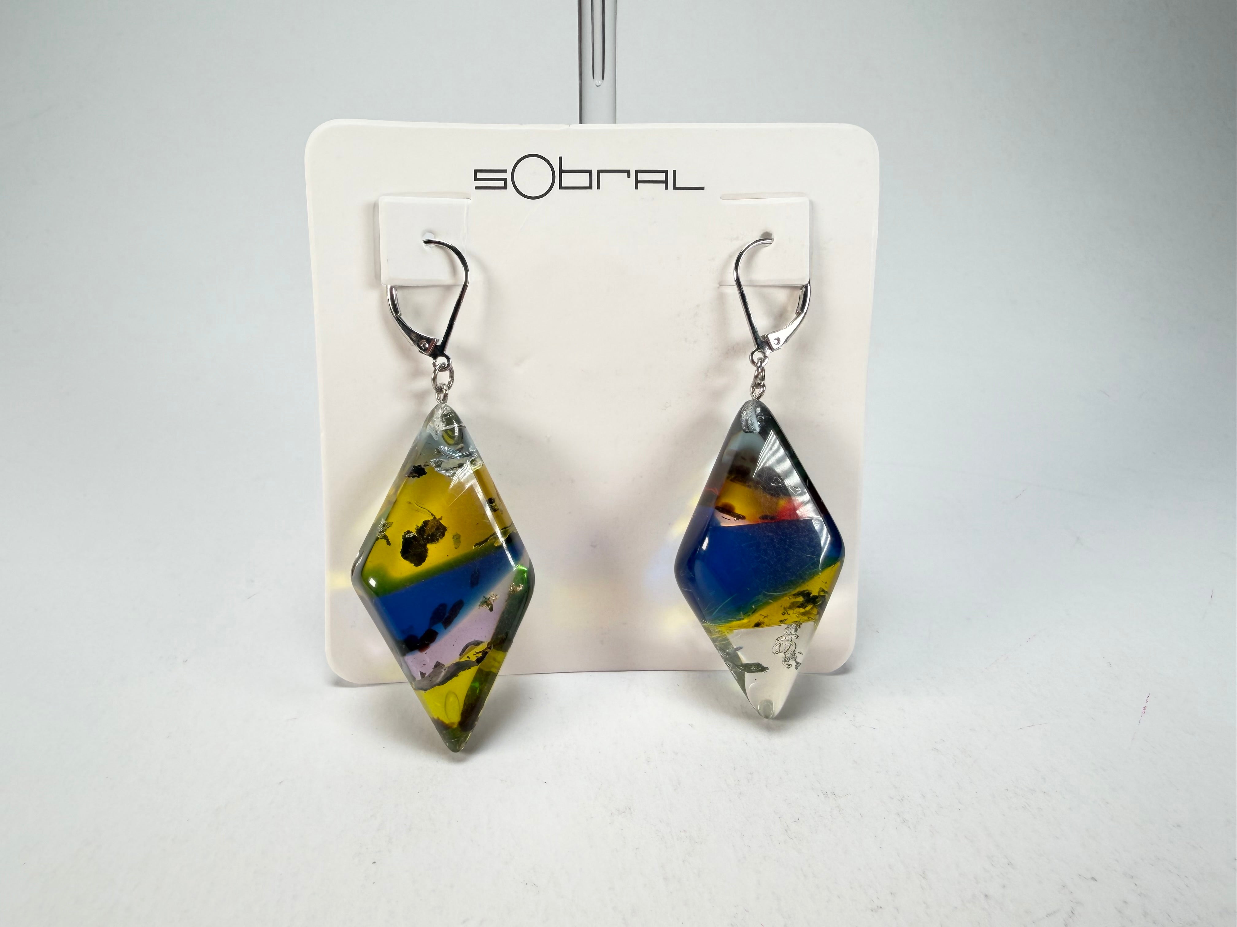 Sobral - Sobralita "Atelie" Studio Creation Resin Earrings ( 000000 )