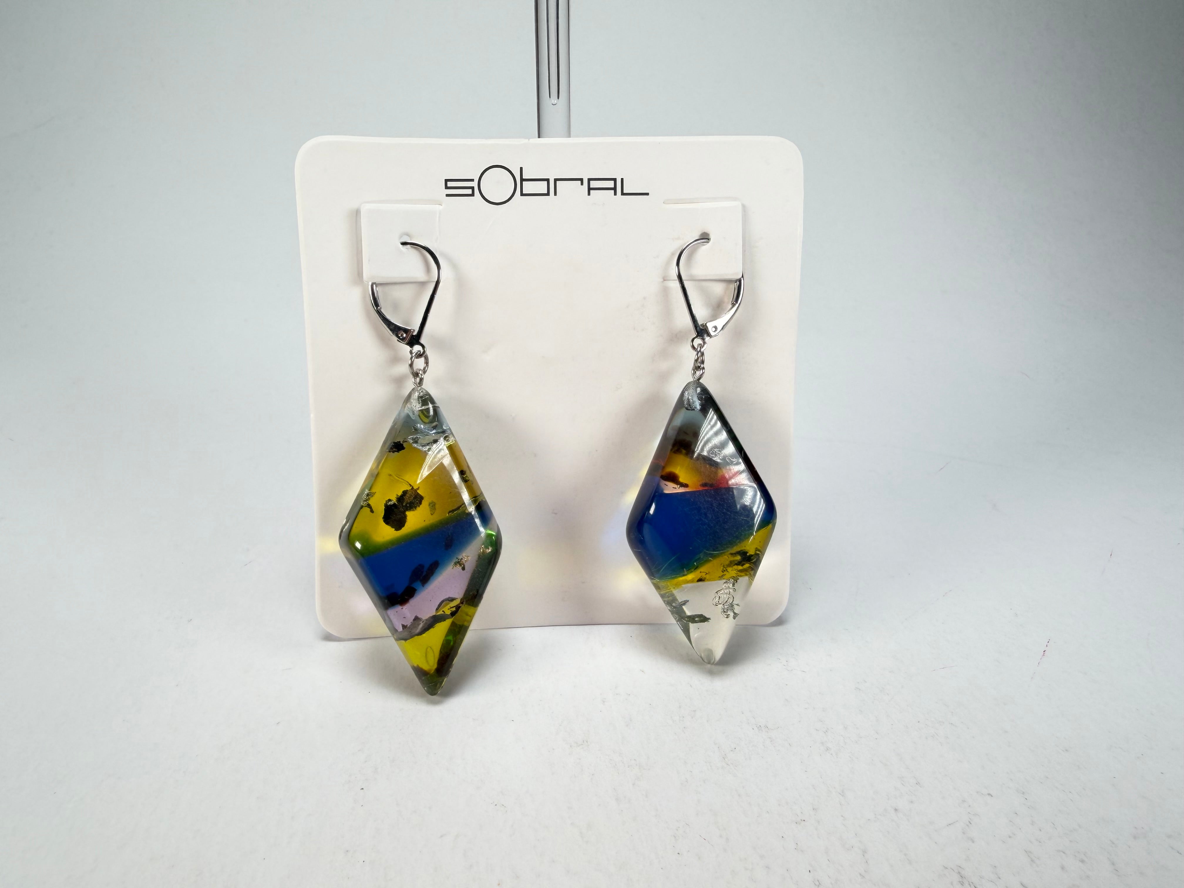 Sobral - Sobralita "Atelie" Studio Creation Resin Earrings ( 000000 )